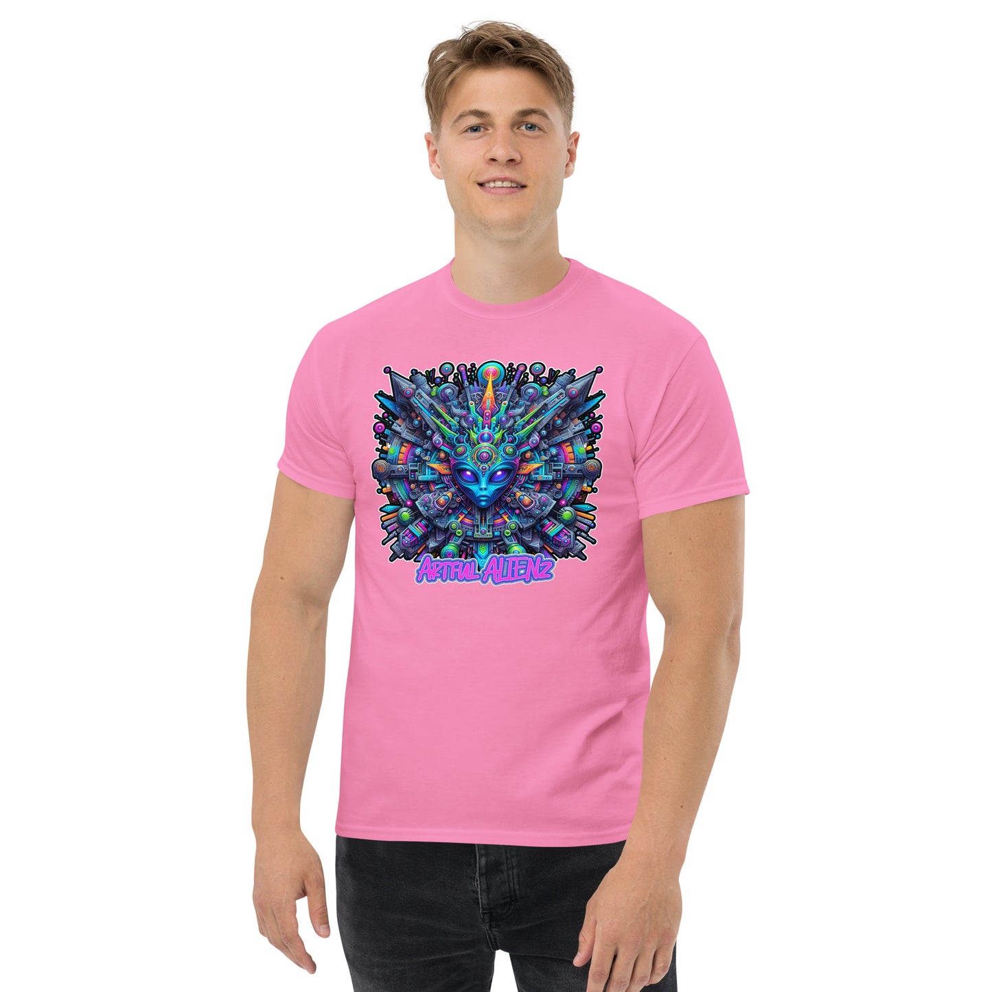 Graffiti Artful Alienz Purp Men's classic tee