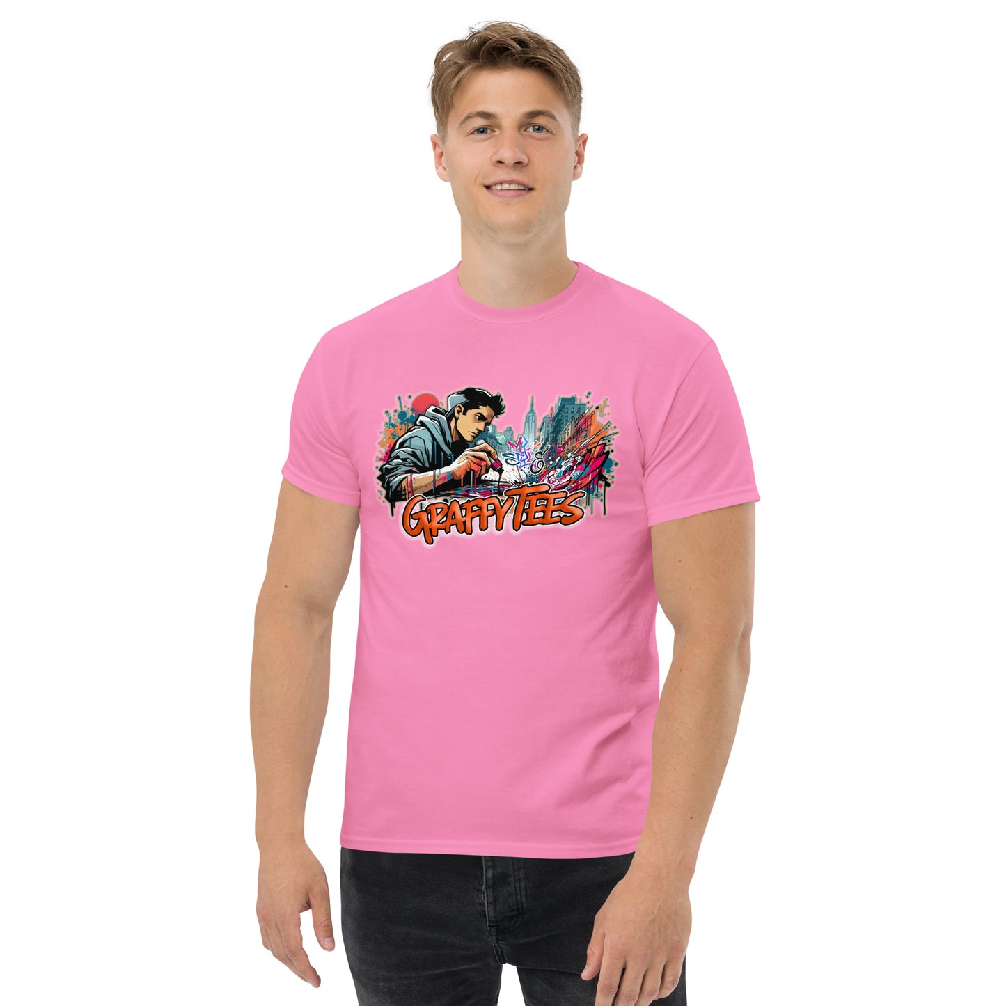 Graffytees writer vandal with pilot marker Men's classic tee