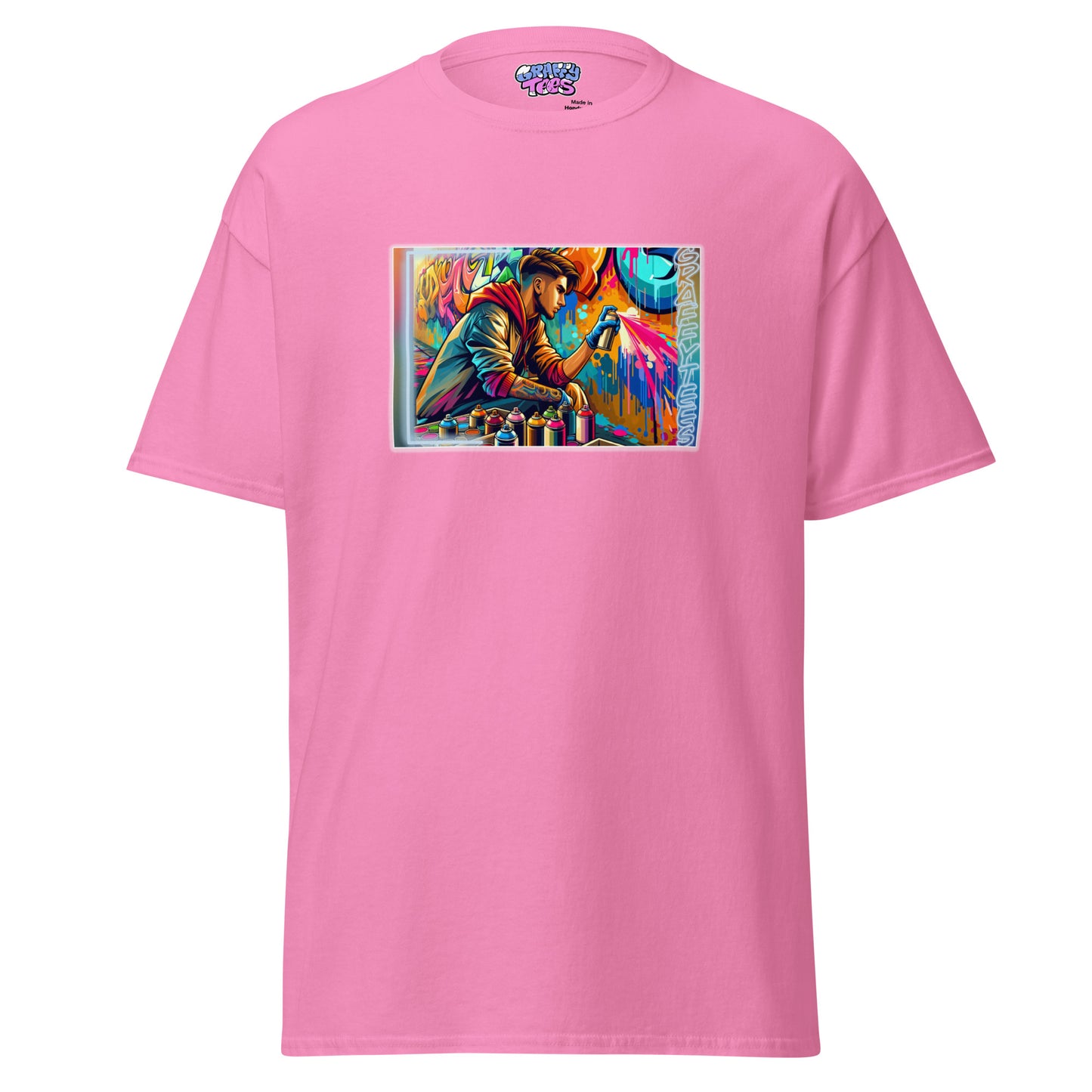 GraffiTees Vandal creating a mural Men's classic tee