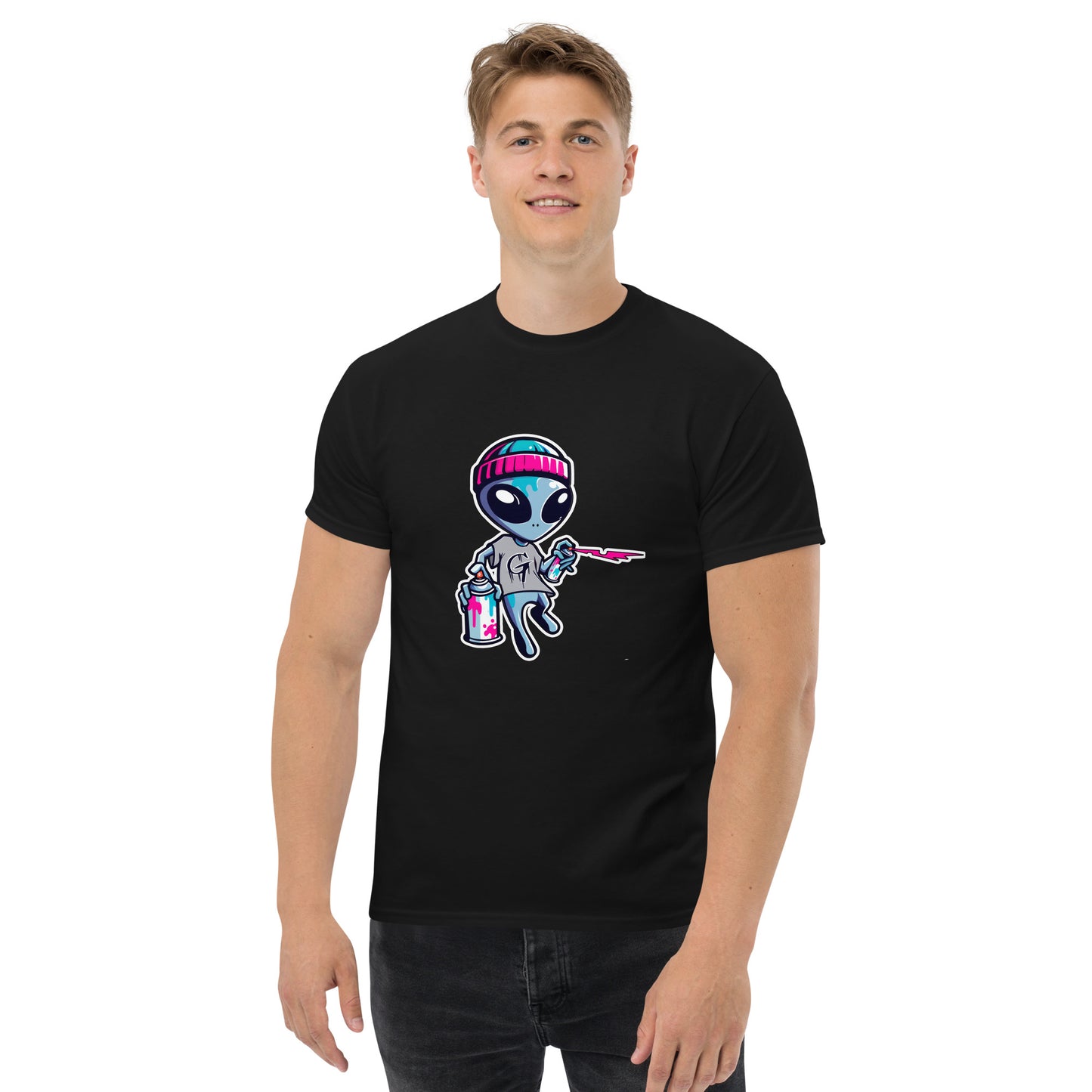 GraffyTees Artful Aliens Mascot Men's classic tee