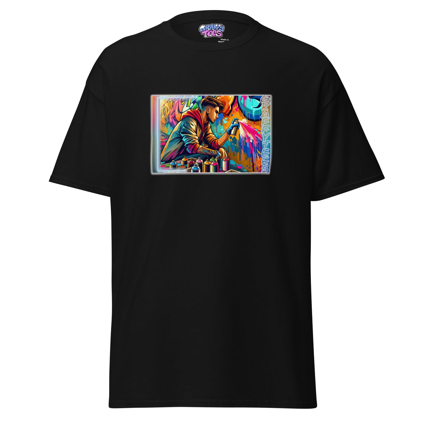 GraffiTees Vandal creating a mural Men's classic tee