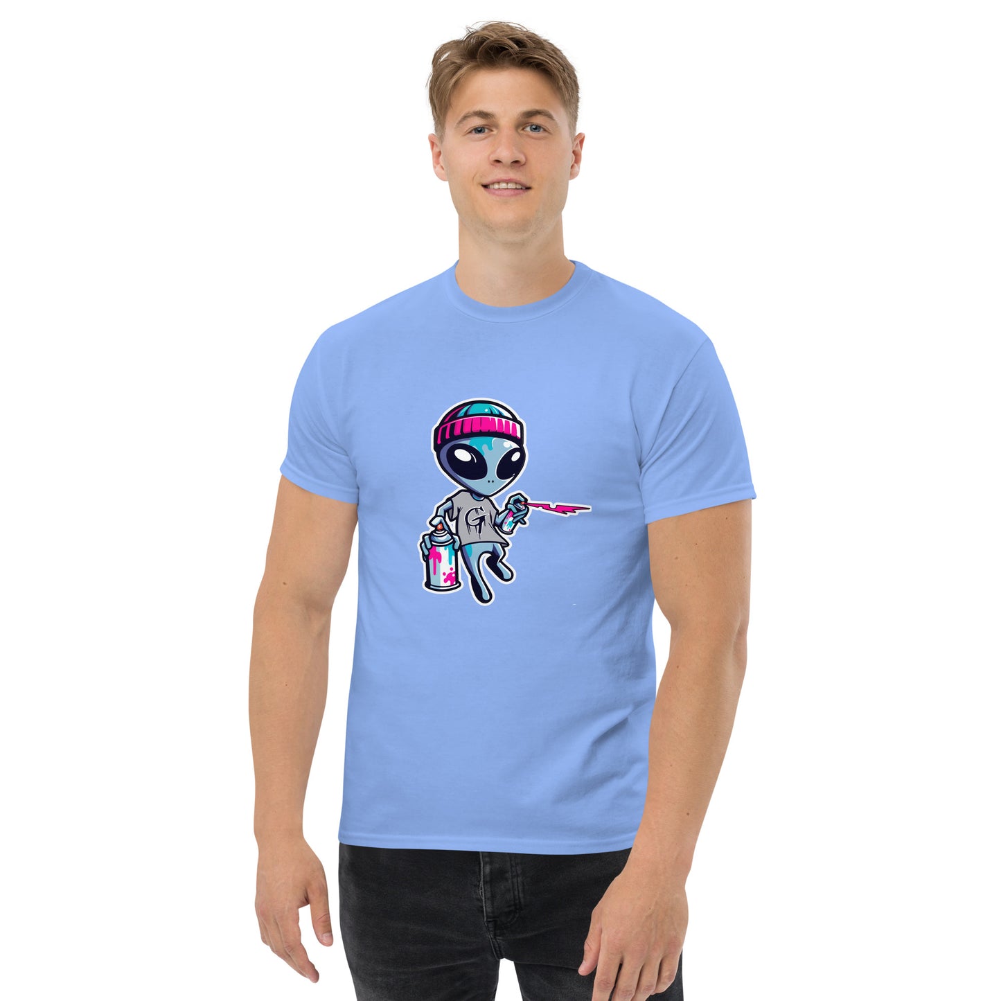 GraffyTees Artful Aliens Mascot Men's classic tee