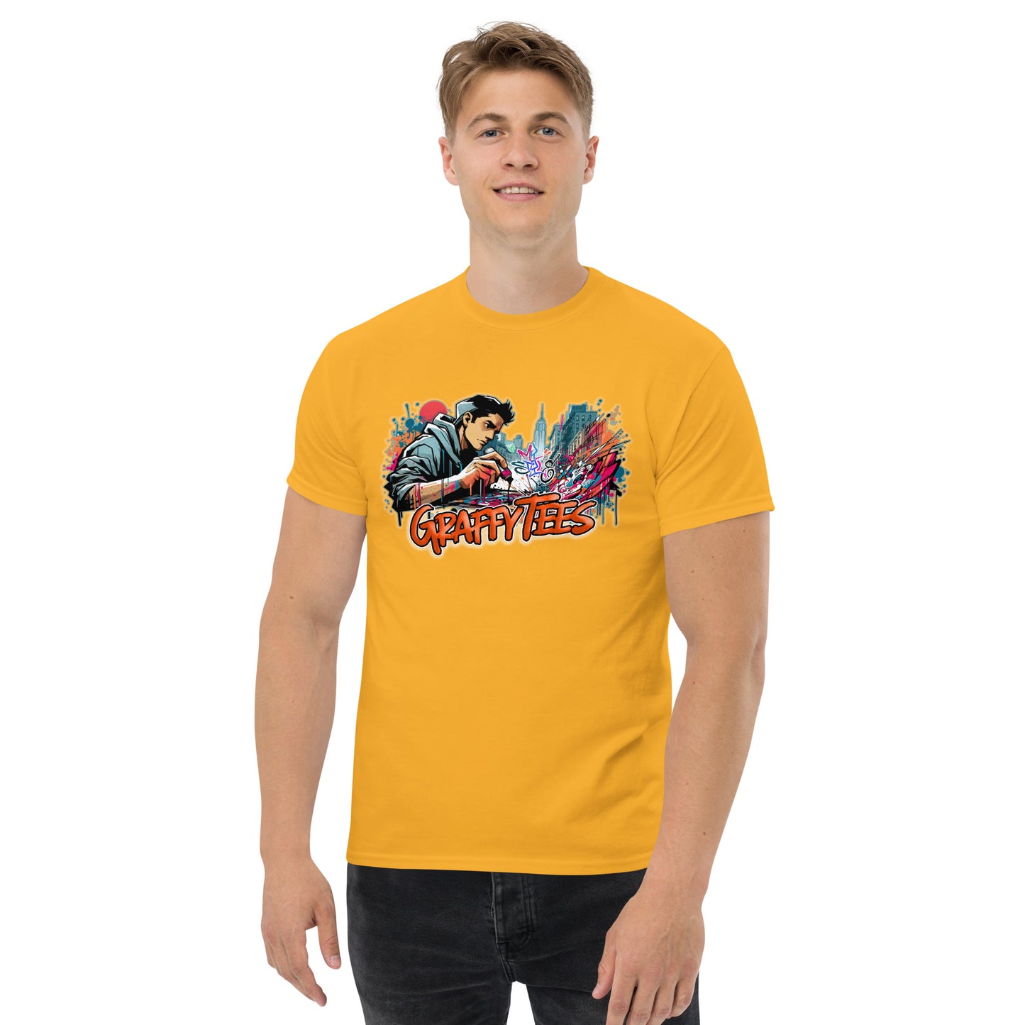 Graffytees writer vandal with pilot marker Men's classic tee