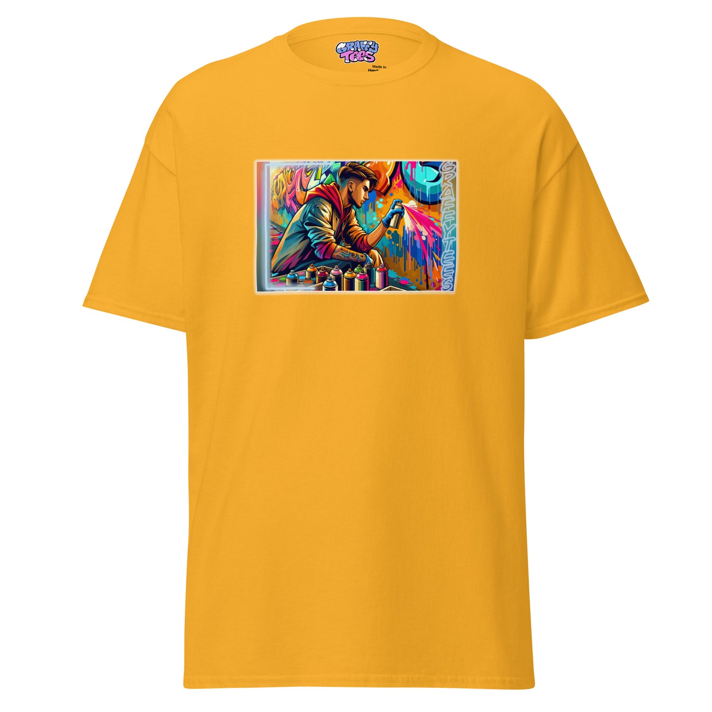 GraffiTees Vandal creating a mural Men's classic tee