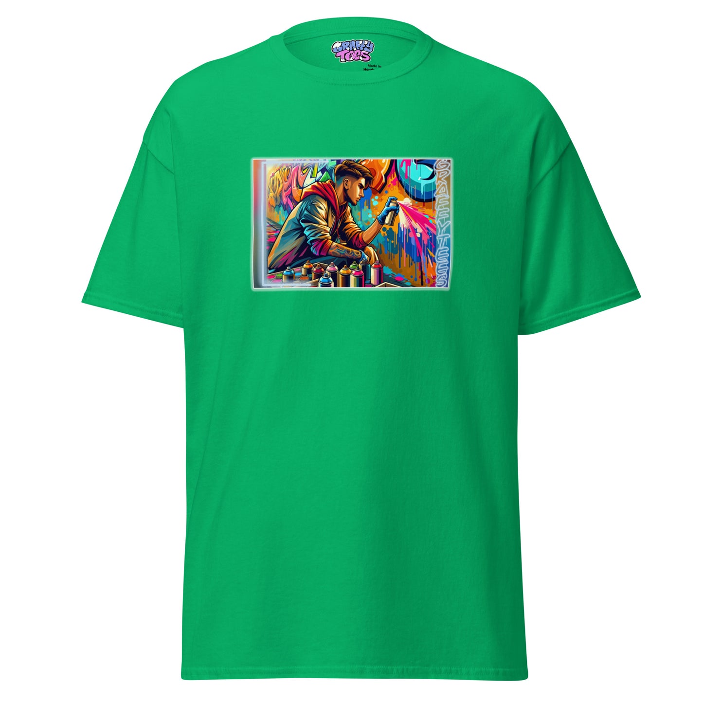 GraffiTees Vandal creating a mural Men's classic tee