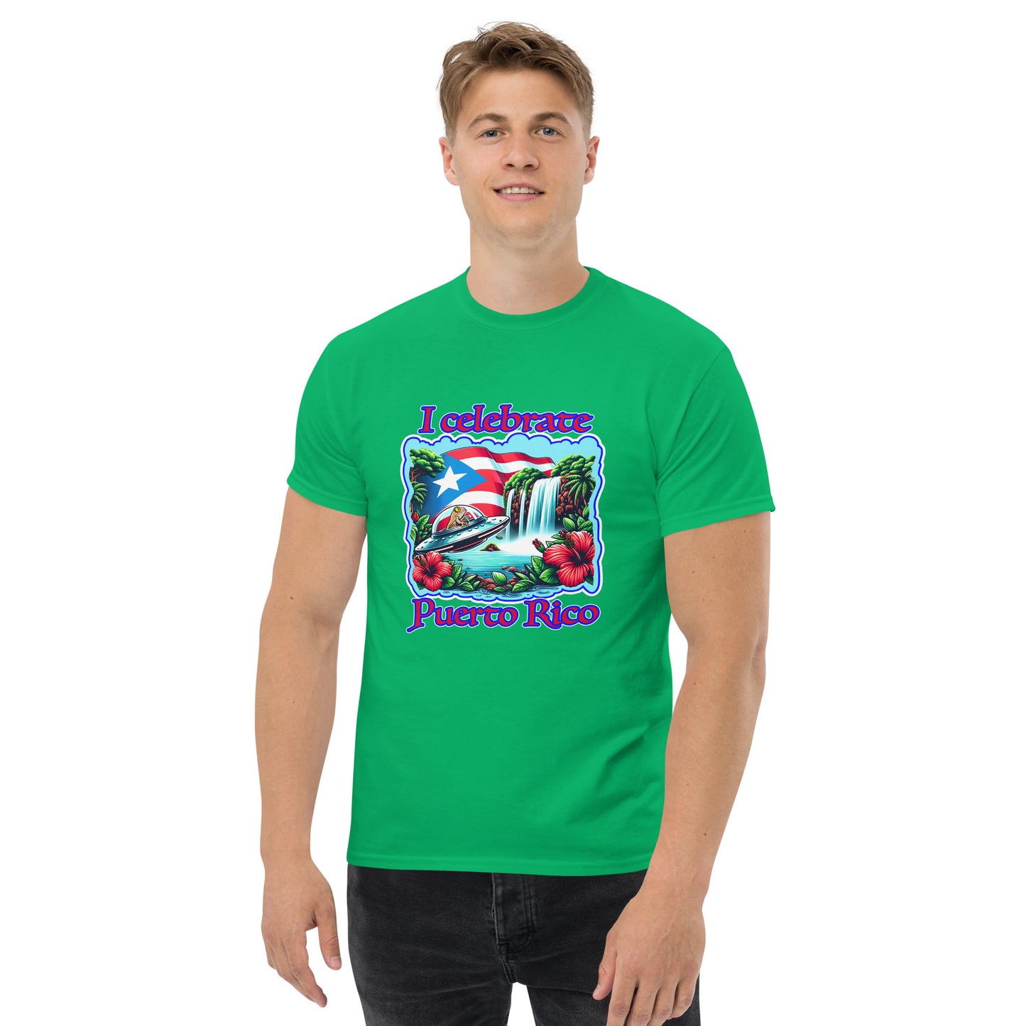 Graffytees I Celebrate Puerto Rico Men's classic tee