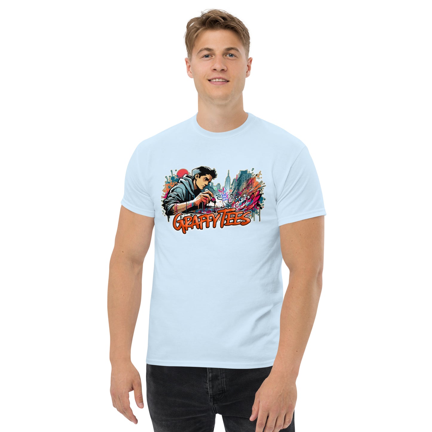 Graffytees writer vandal with pilot marker Men's classic tee