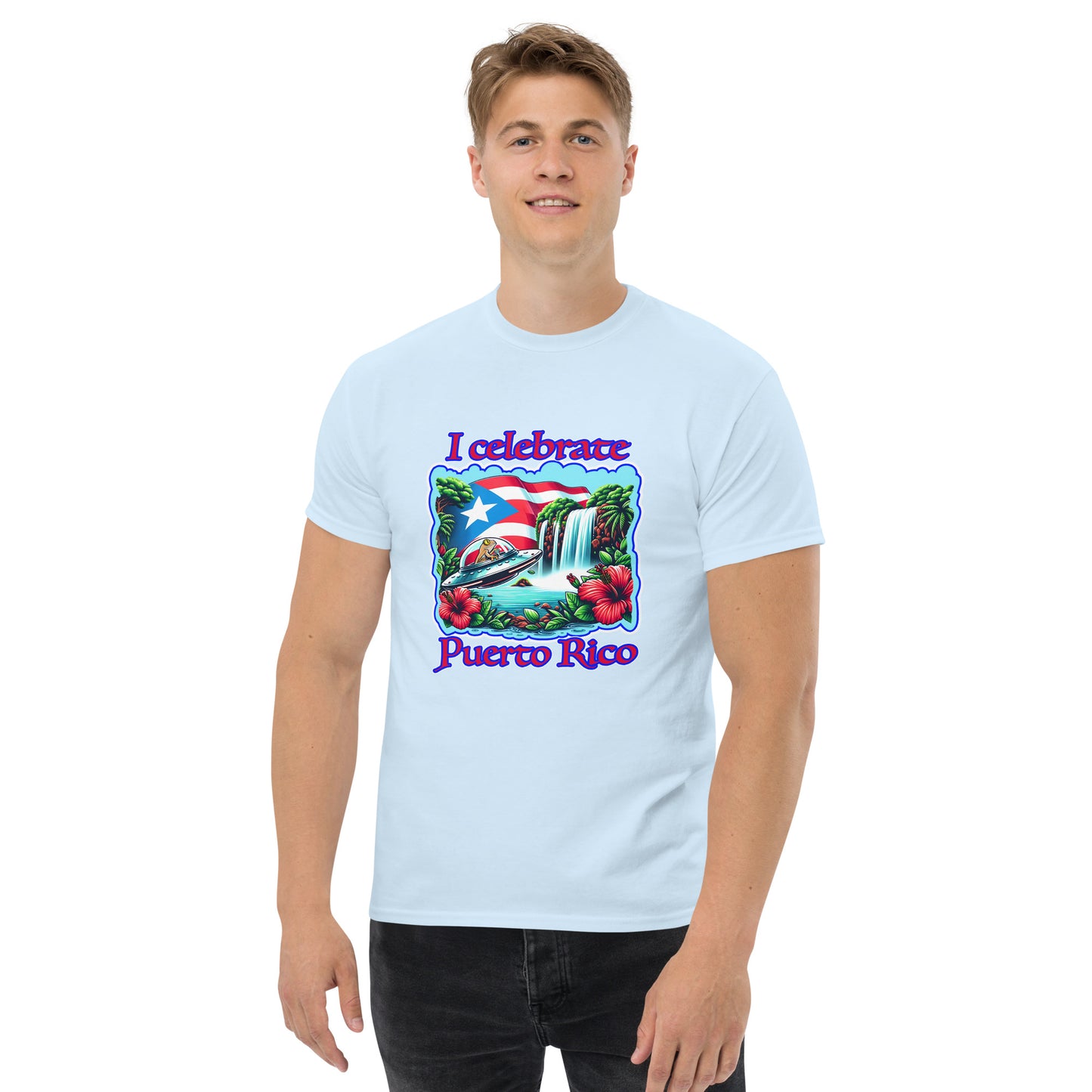 Graffytees I Celebrate Puerto Rico Men's classic tee