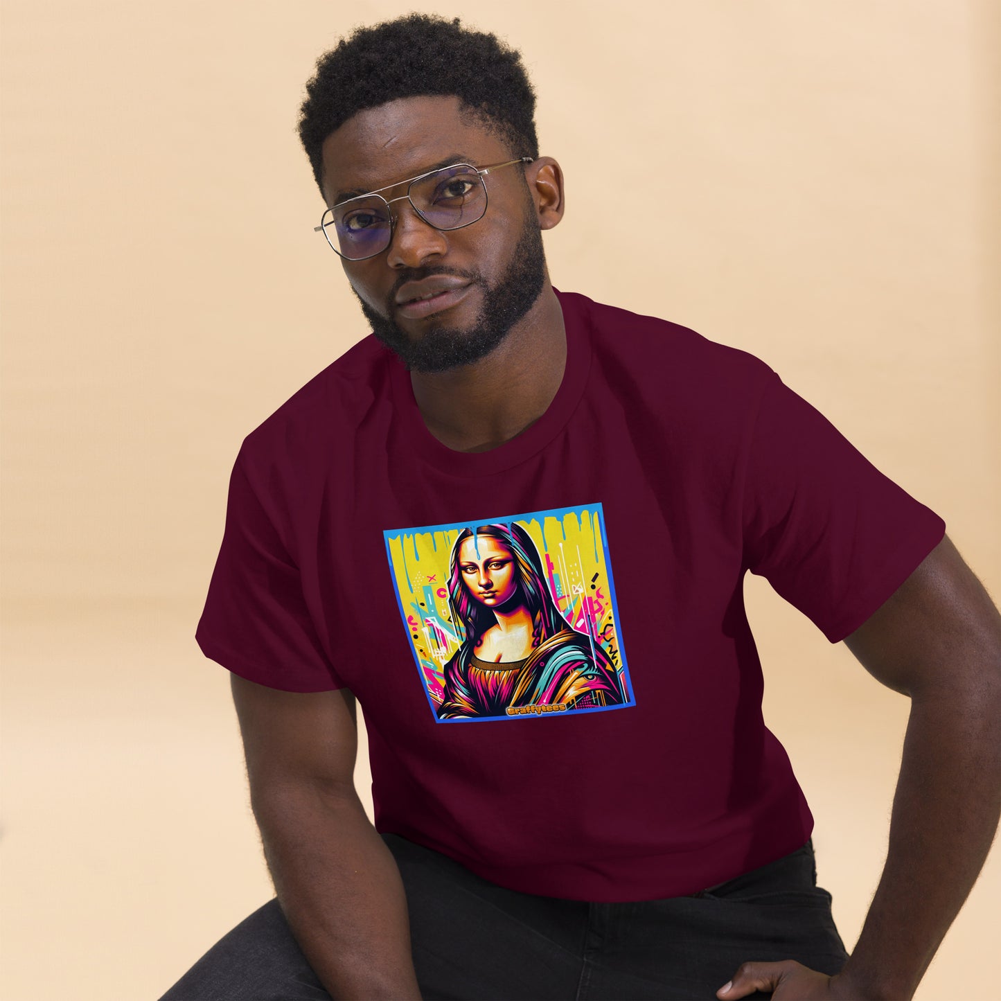 graffiti Mona Lisette Men's classic tee