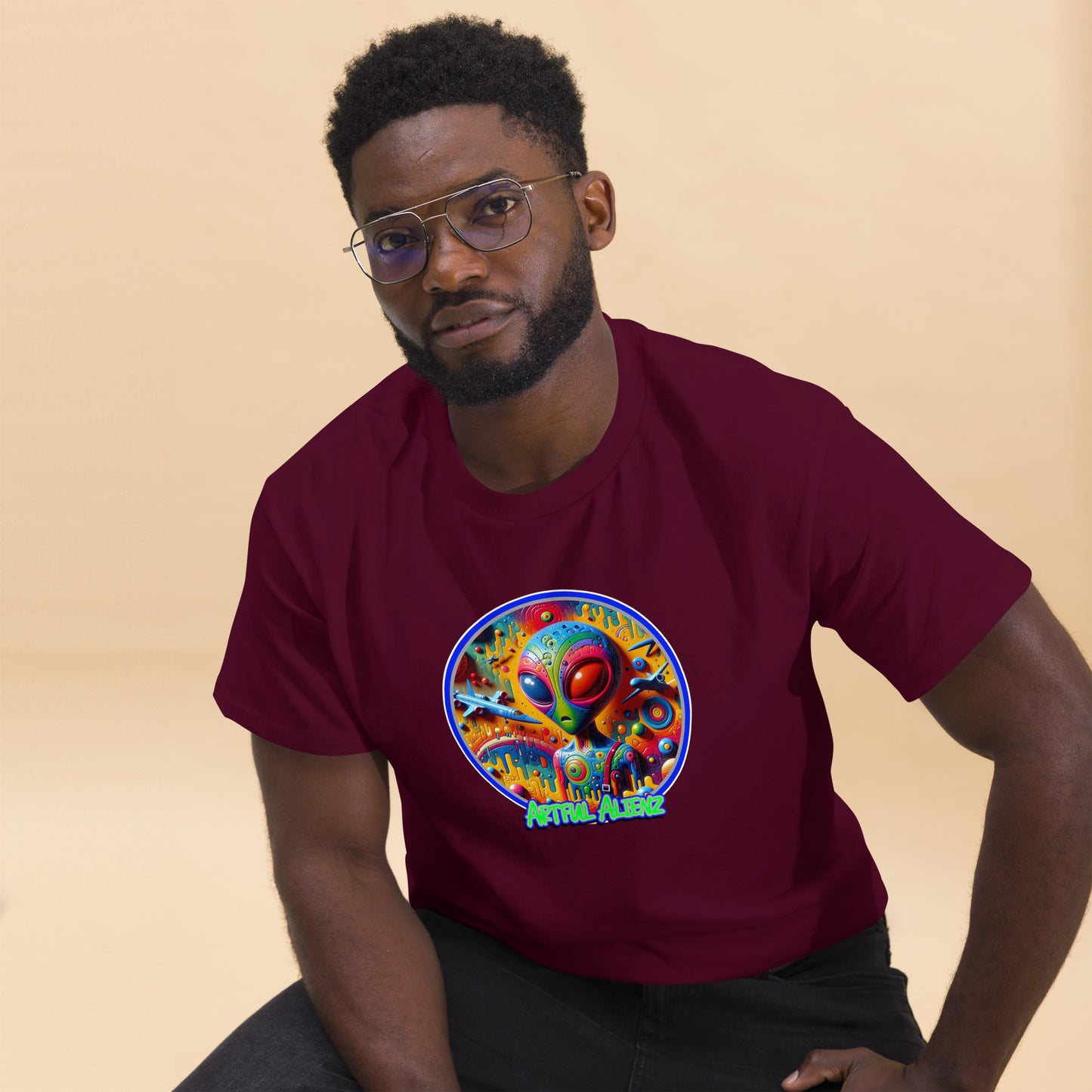 Graffiti Artful Alienz Men's classic tee