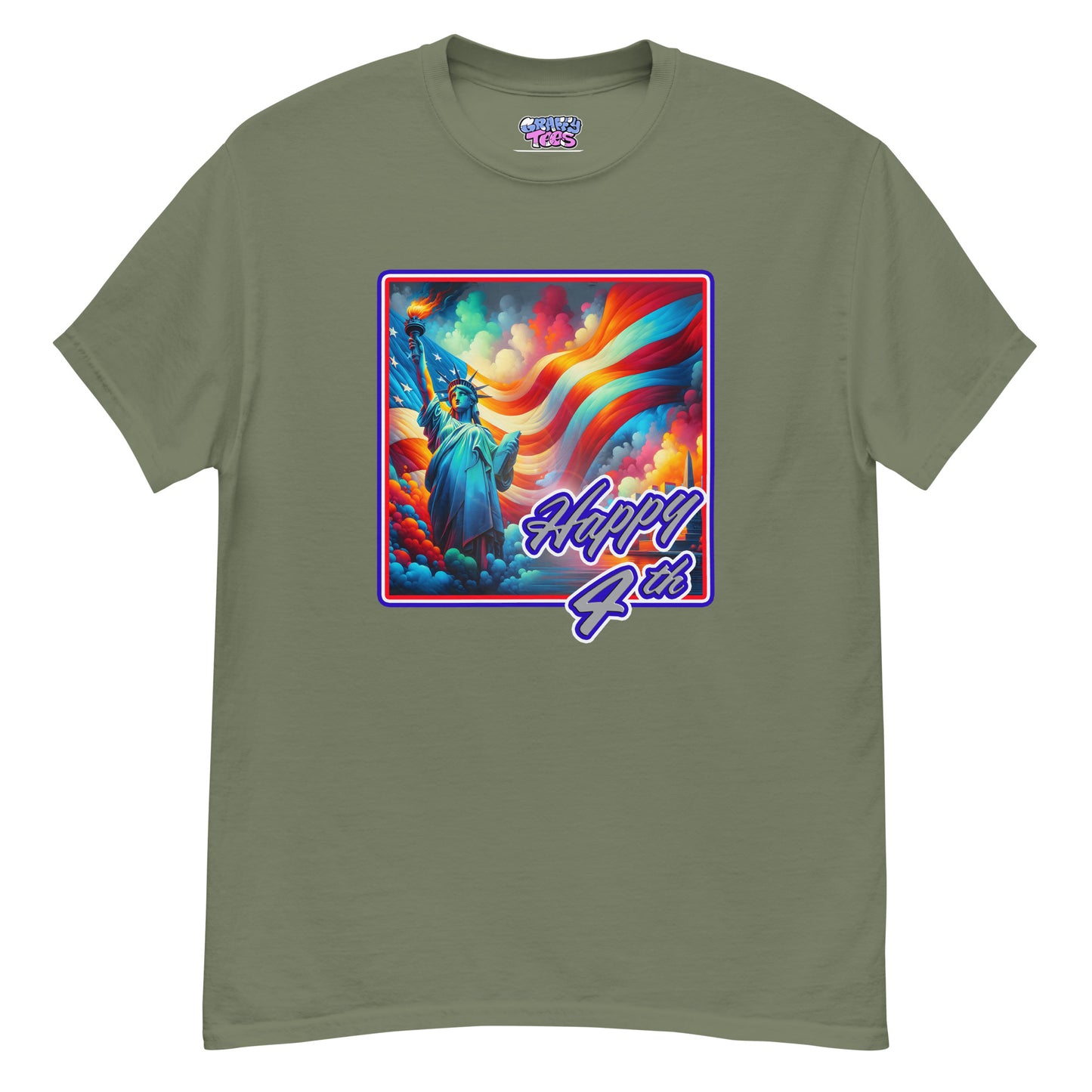 Graffytees Happy 4th of July Men's classic tee