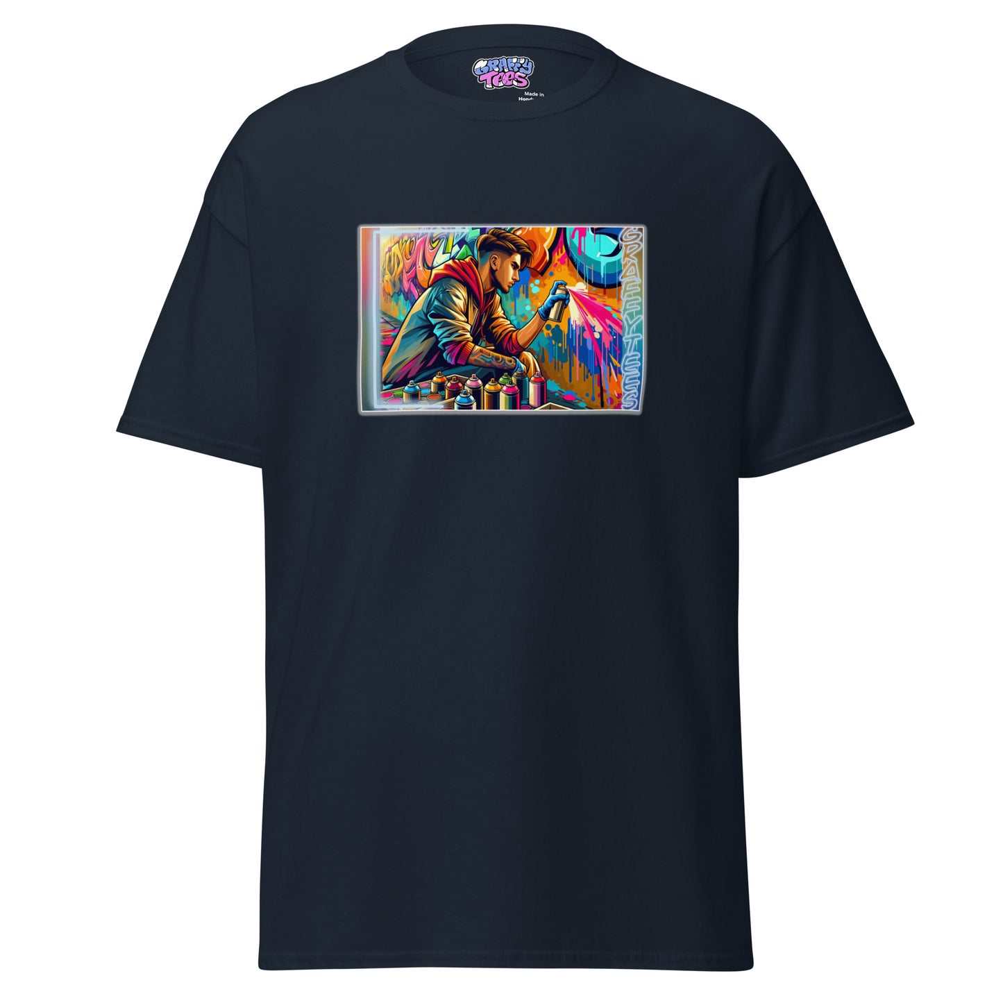 GraffiTees Vandal creating a mural Men's classic tee