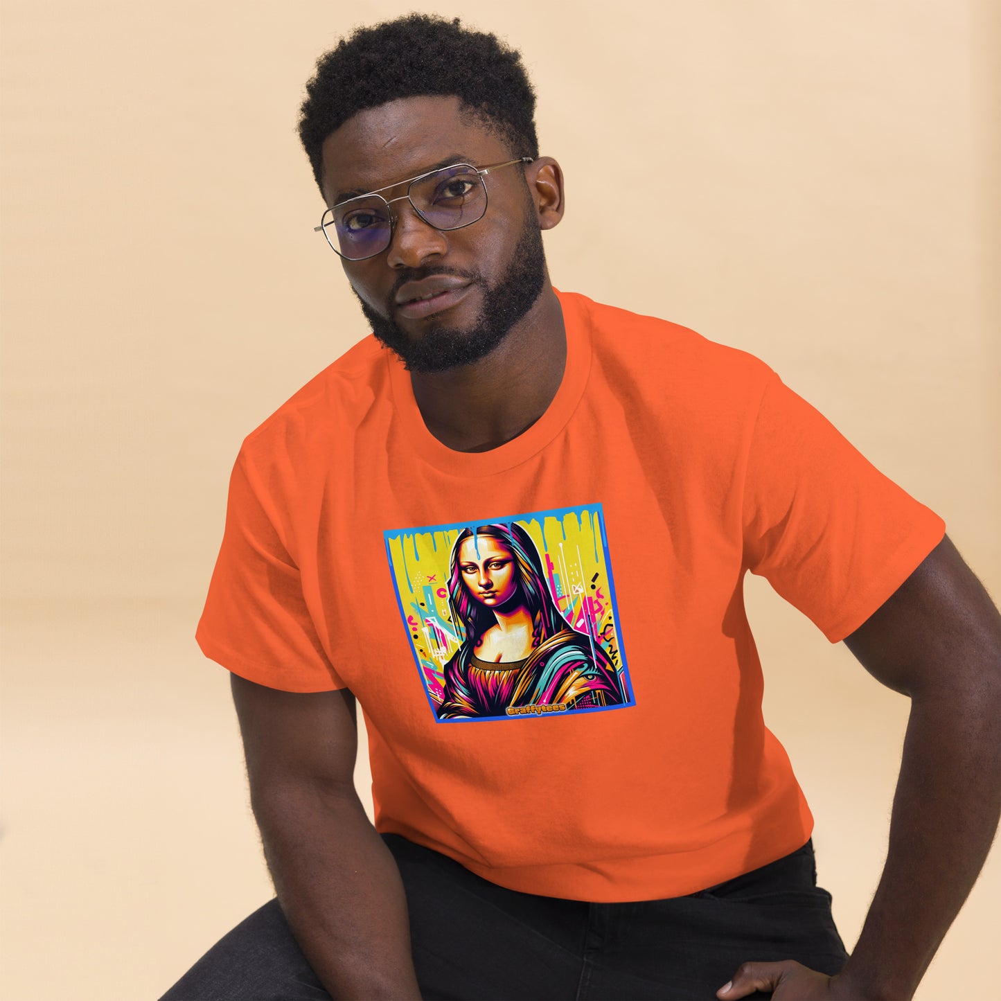 graffiti Mona Lisette Men's classic tee