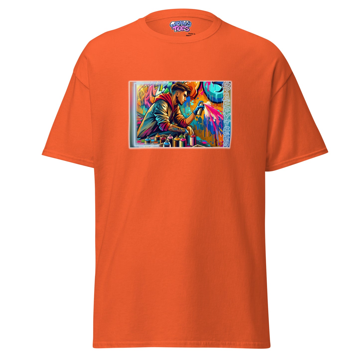 GraffiTees Vandal creating a mural Men's classic tee