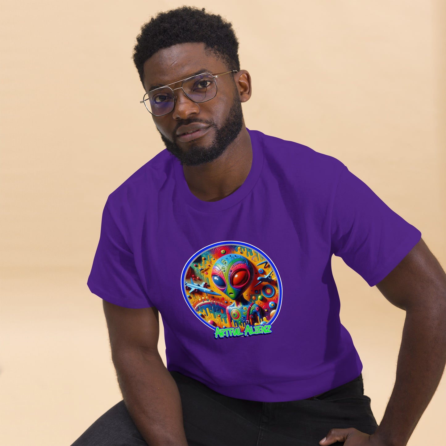 Graffiti Artful Alienz Men's classic tee