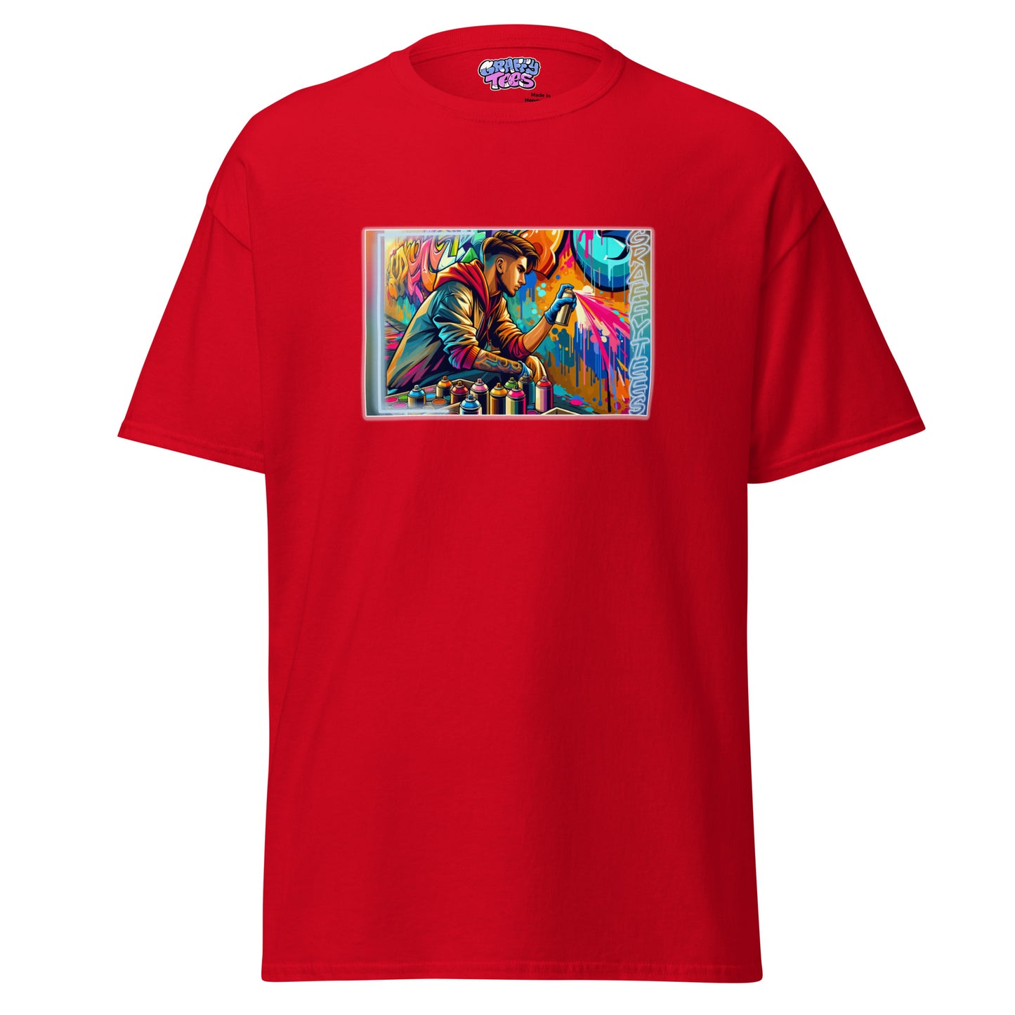 GraffiTees Vandal creating a mural Men's classic tee