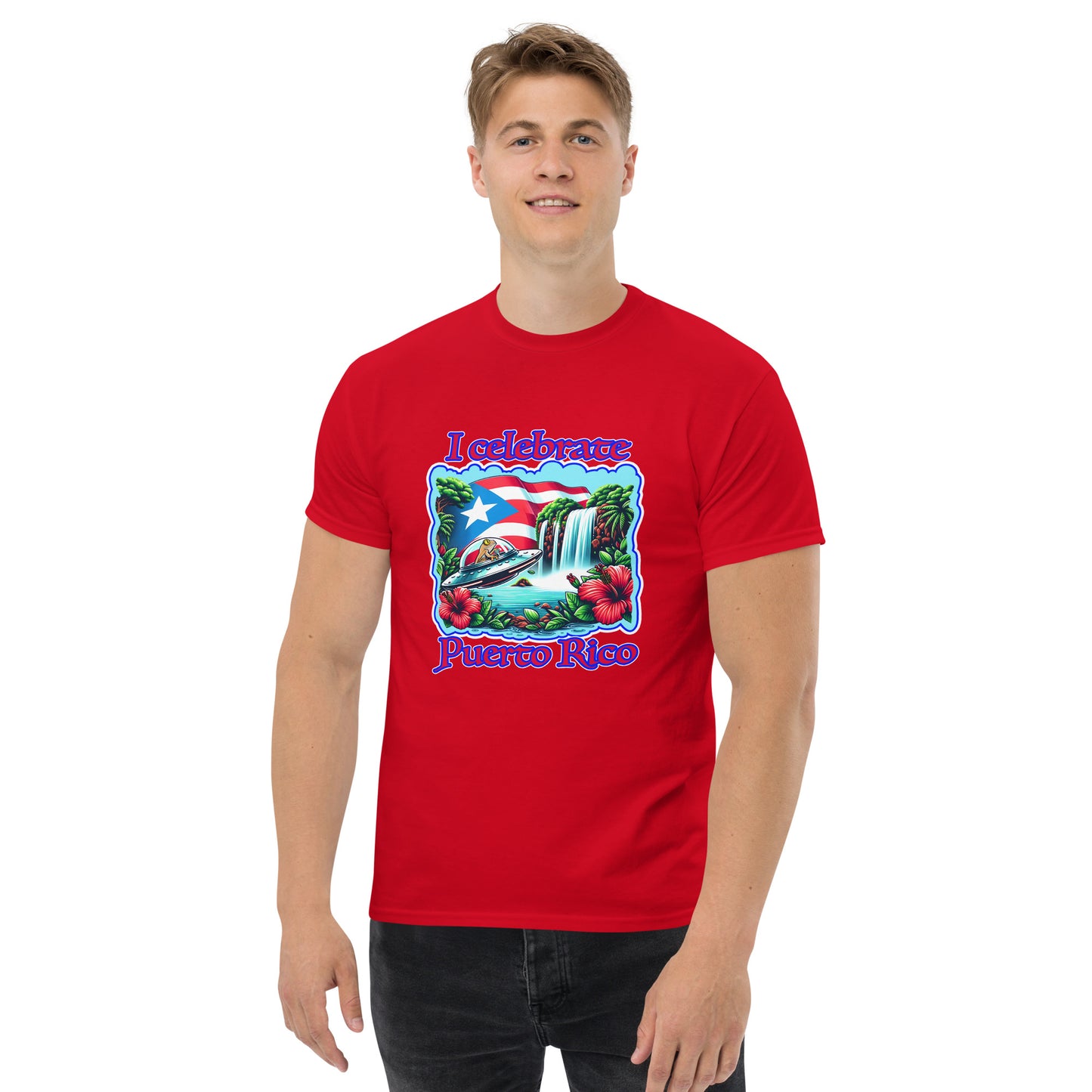 Graffytees I Celebrate Puerto Rico Men's classic tee