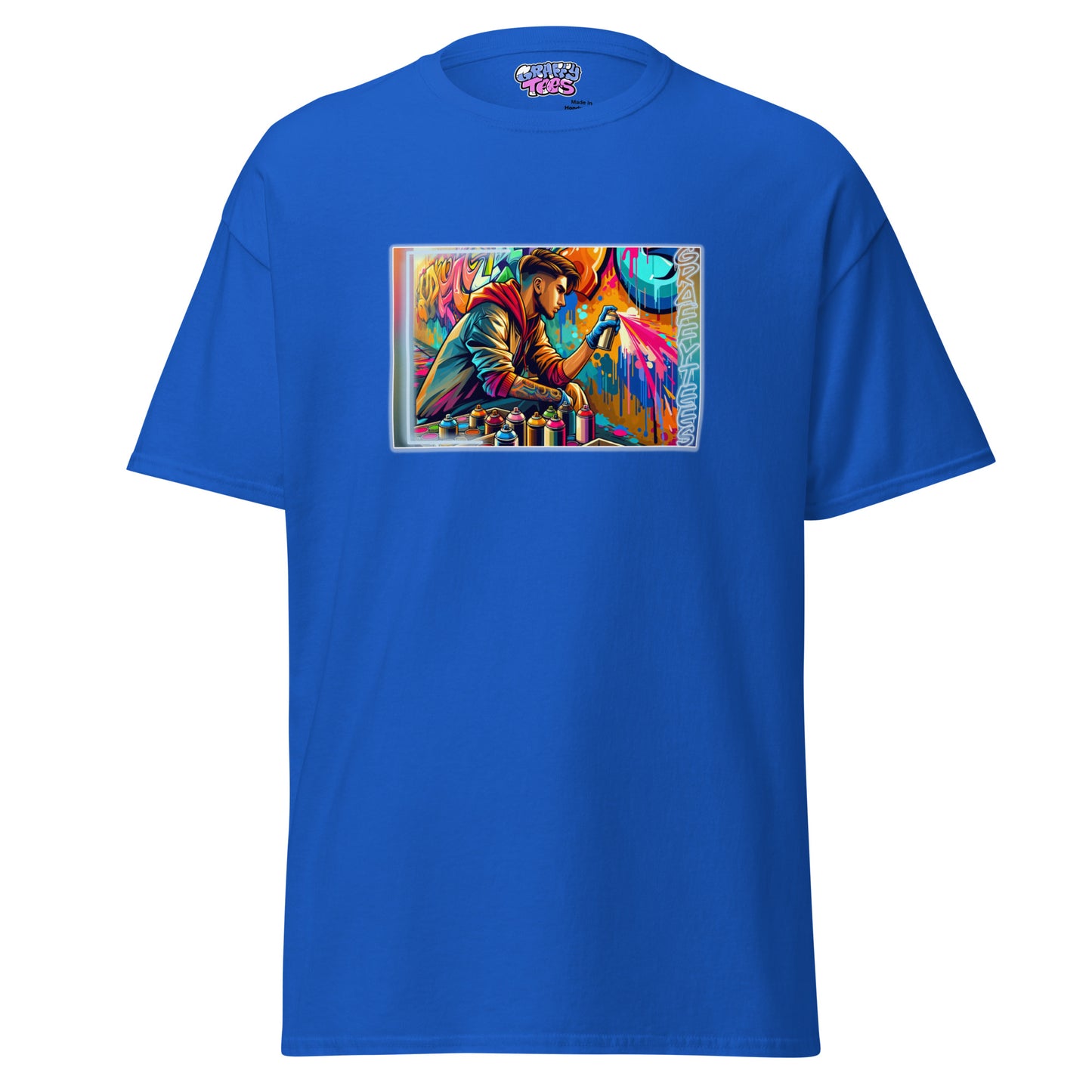 GraffiTees Vandal creating a mural Men's classic tee