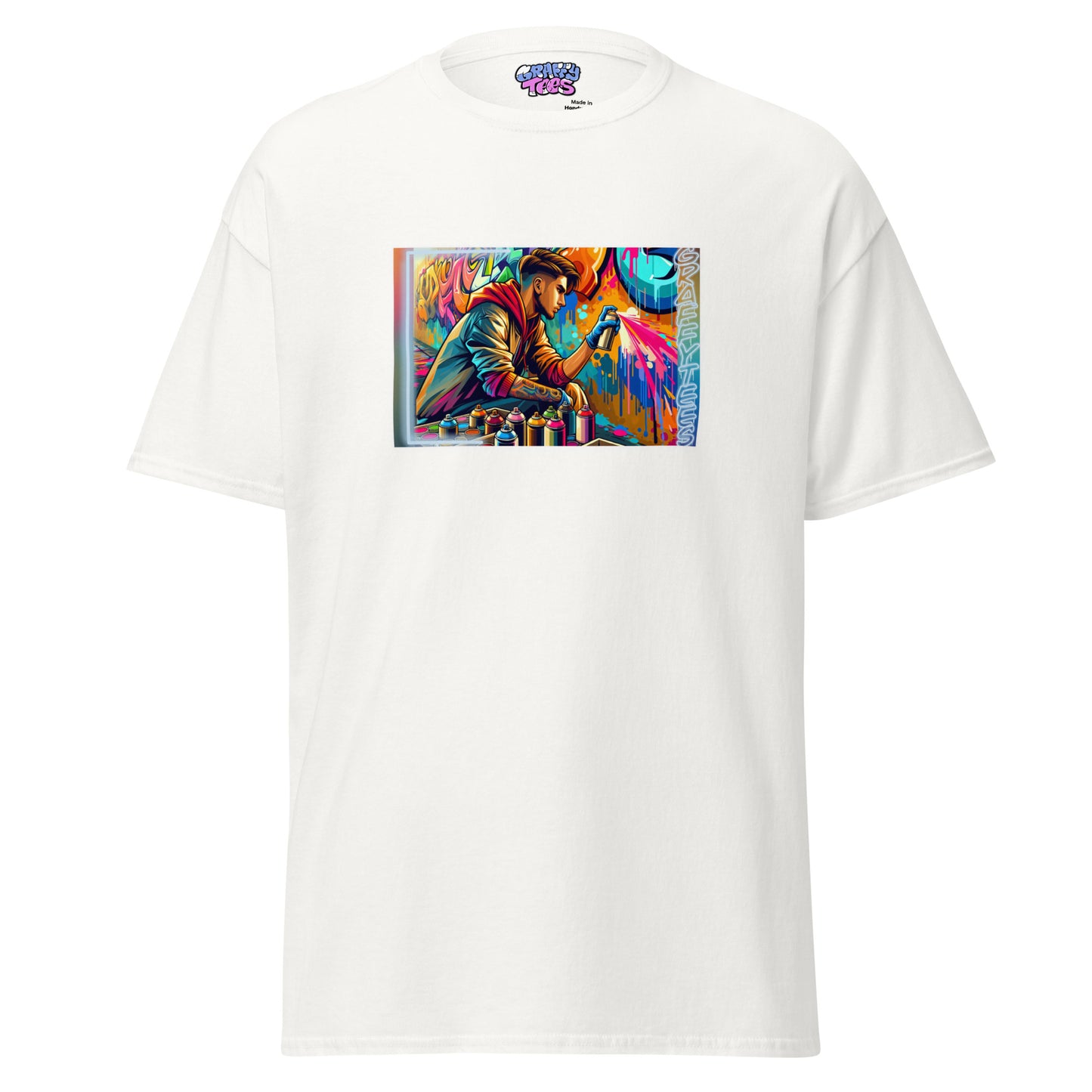 GraffiTees Vandal creating a mural Men's classic tee