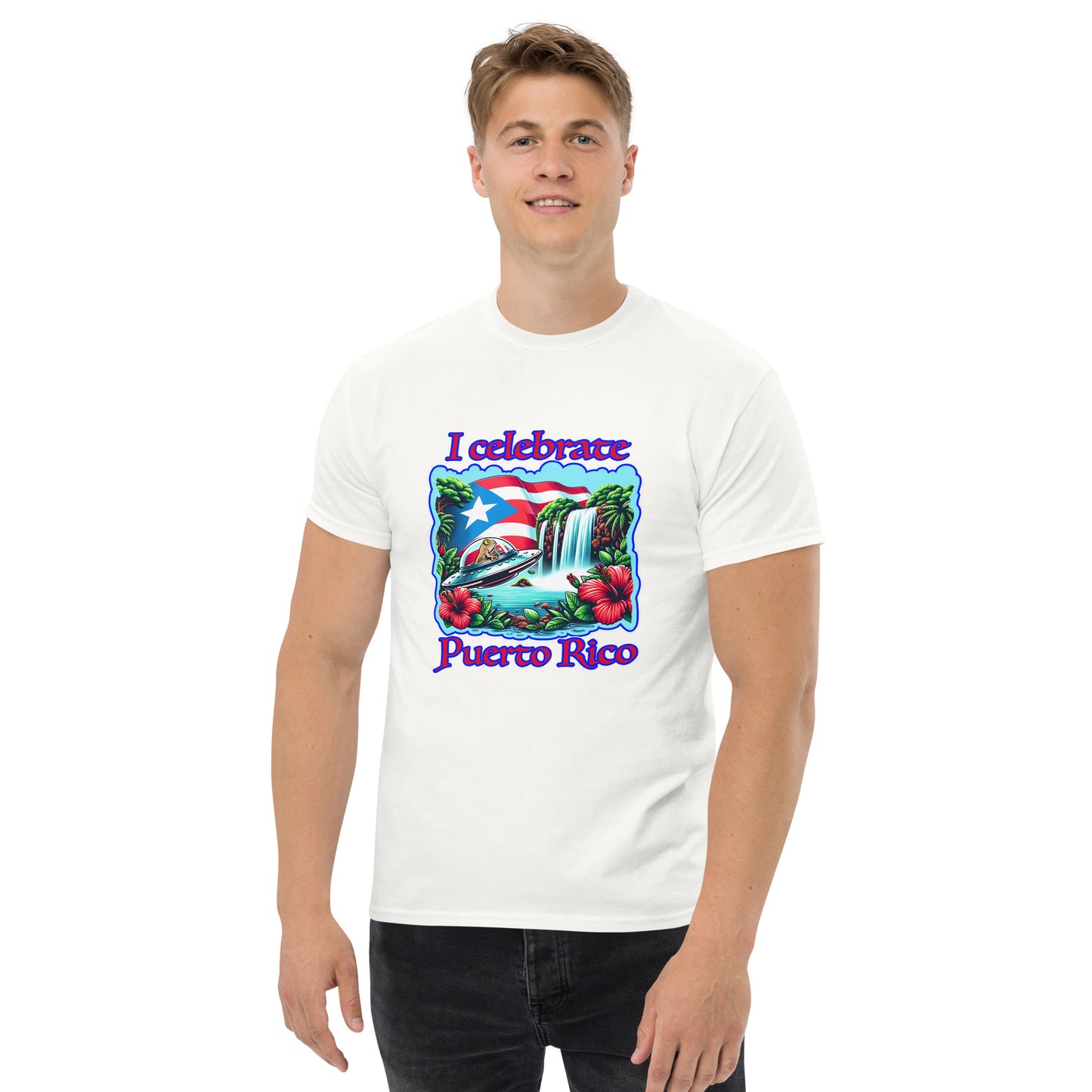 Graffytees I Celebrate Puerto Rico Men's classic tee