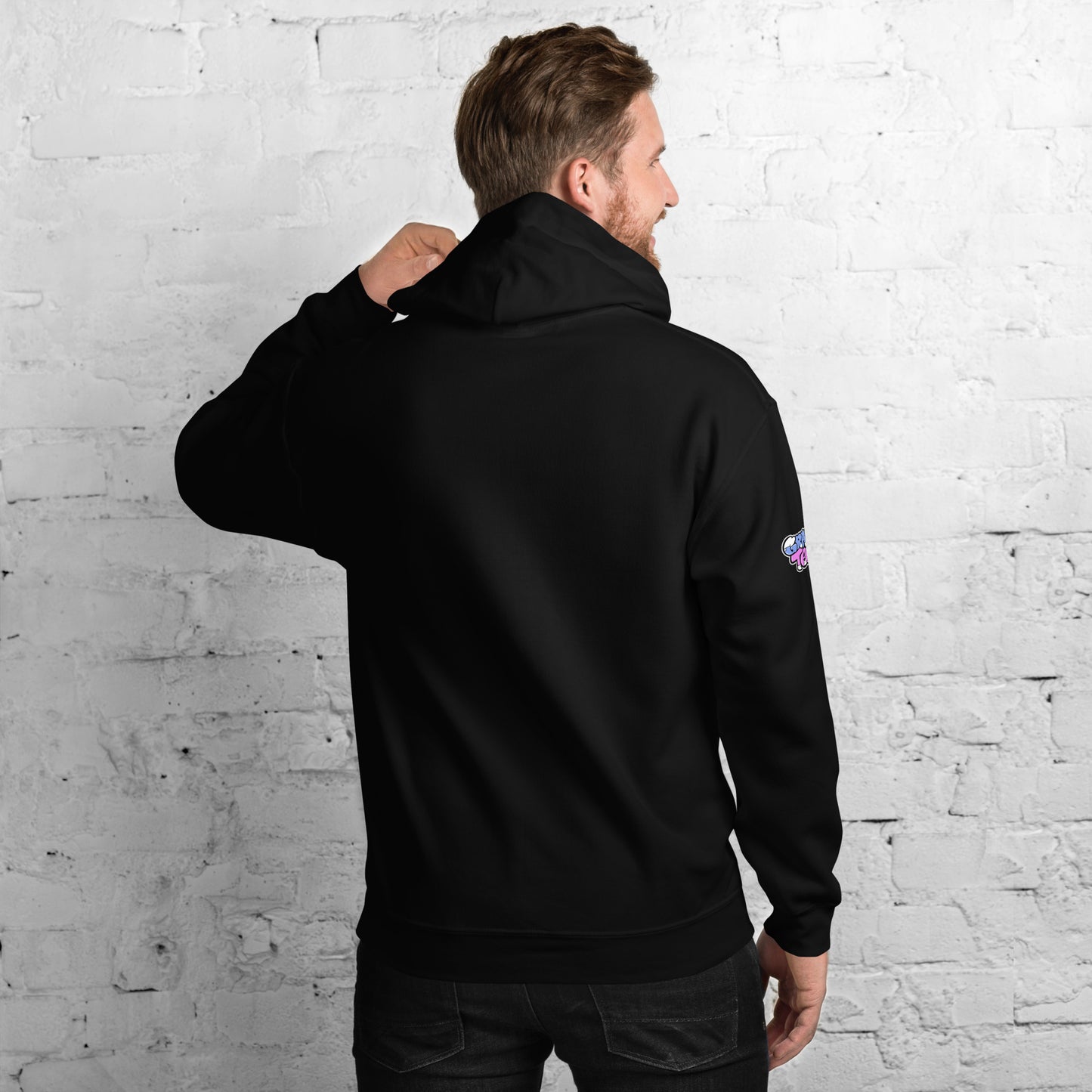 GraffyTees Colorful dripping Skull Unisex Hoodie
