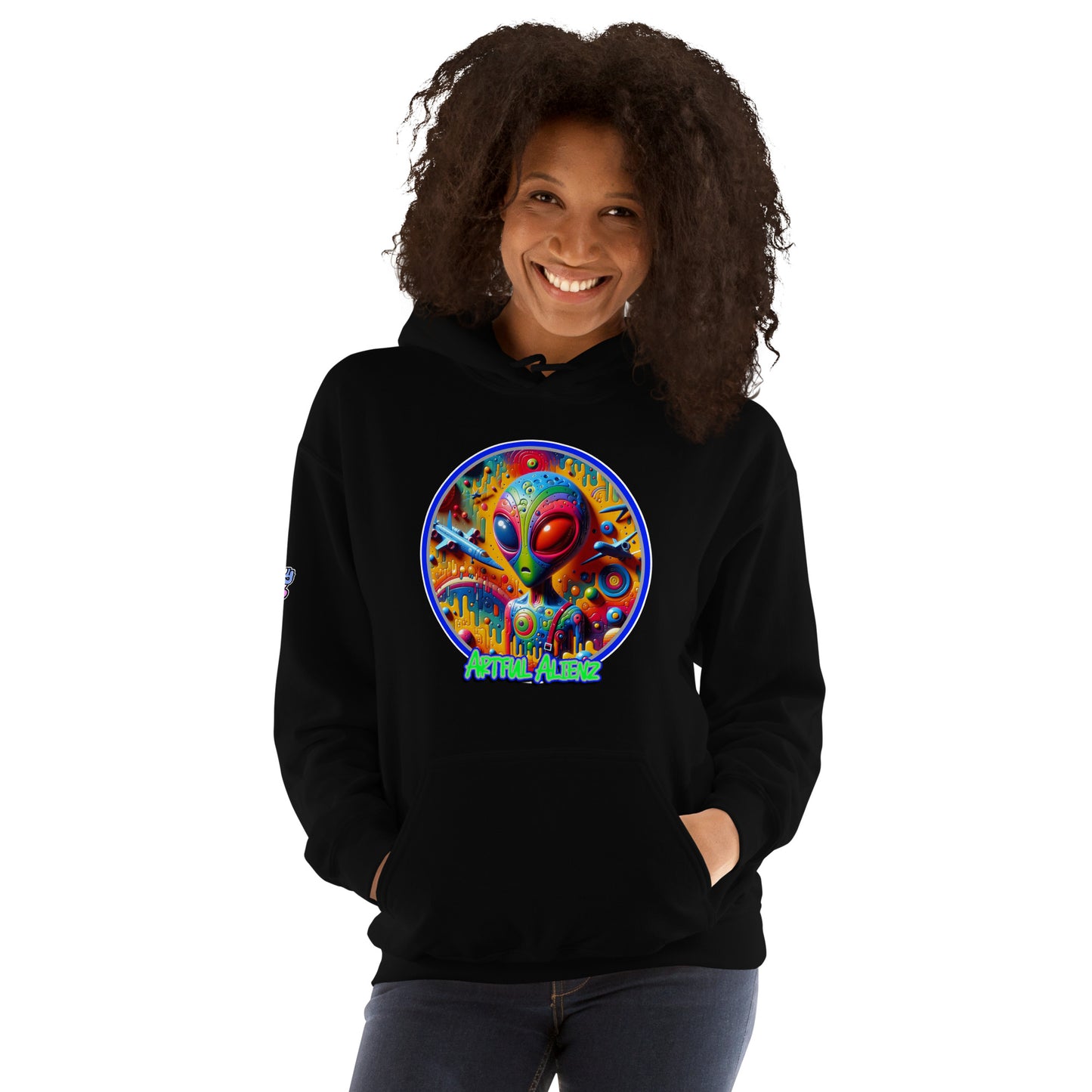 Graffiti Artful Alienz Unisex Hoodie