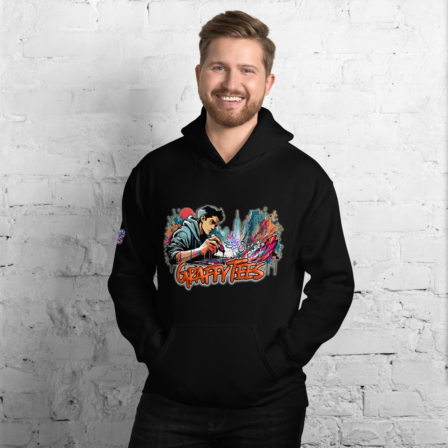 Graffytees Writer vandal with Pilot MarkerUnisex Hoodie