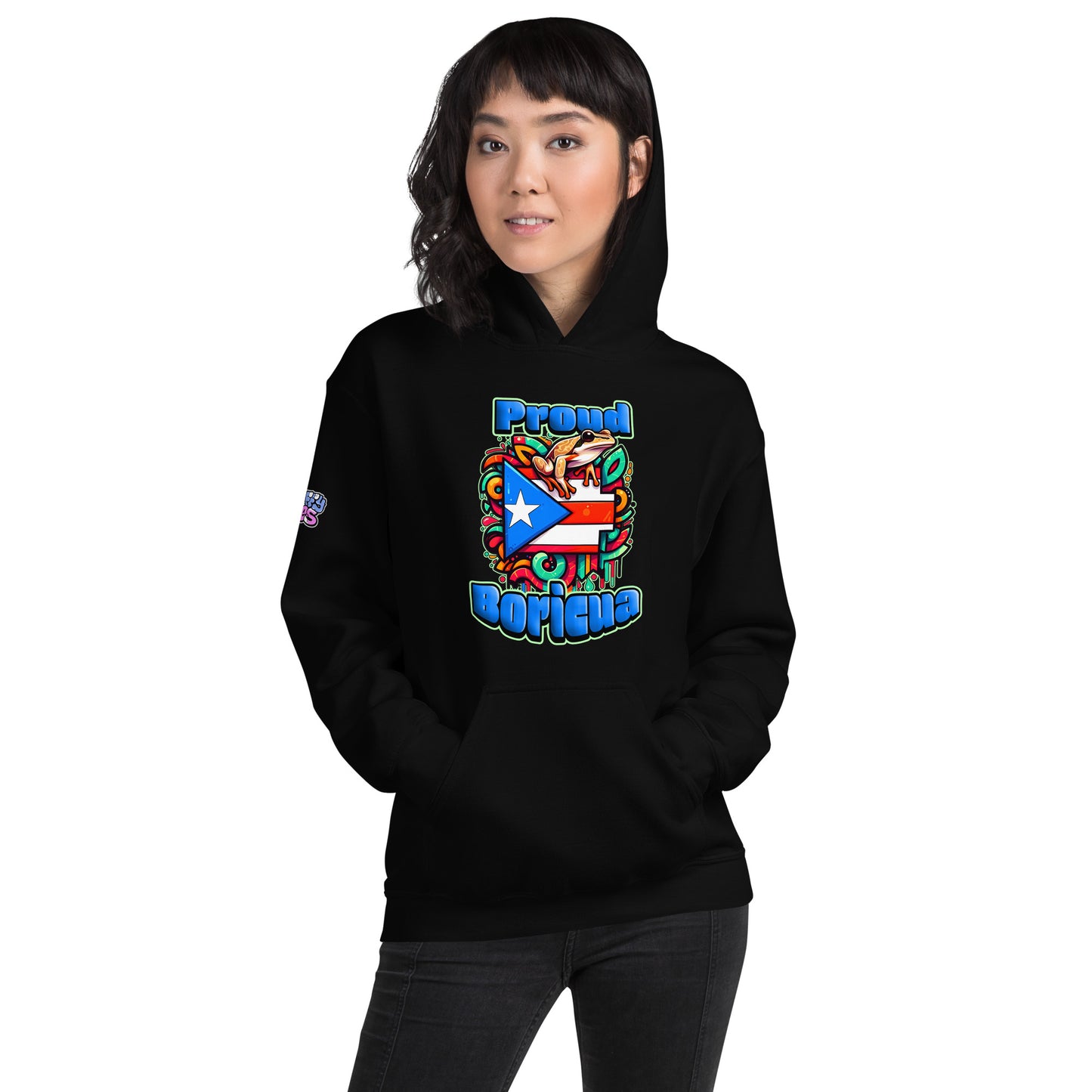 Graffytees Proud Boricua Unisex Hoodie