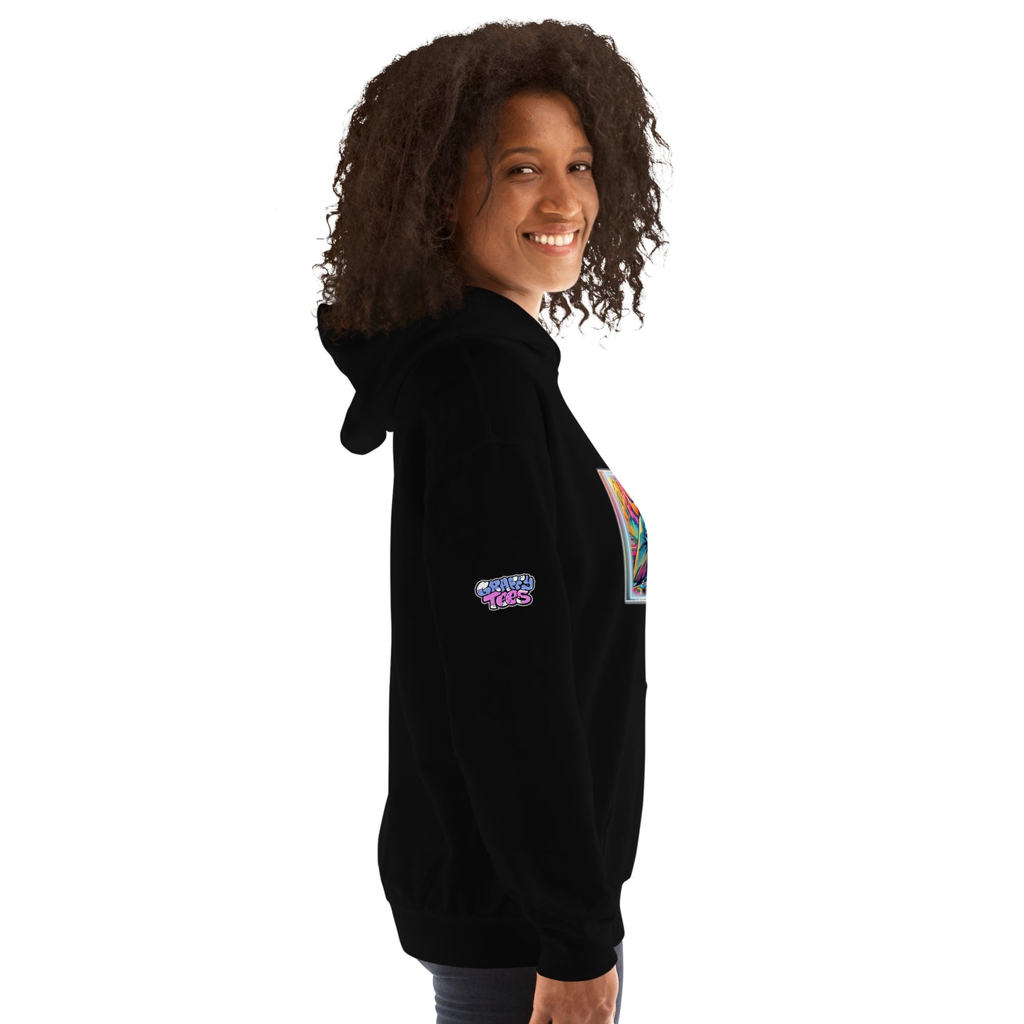 GraffyTees Vandal Artist Creating a Mural Unisex Hoodie