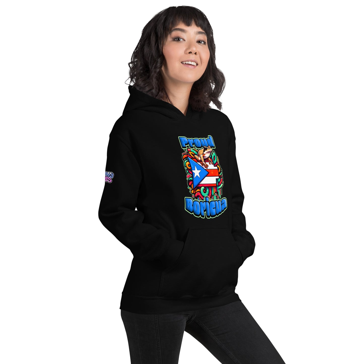 Graffytees Proud Boricua Unisex Hoodie