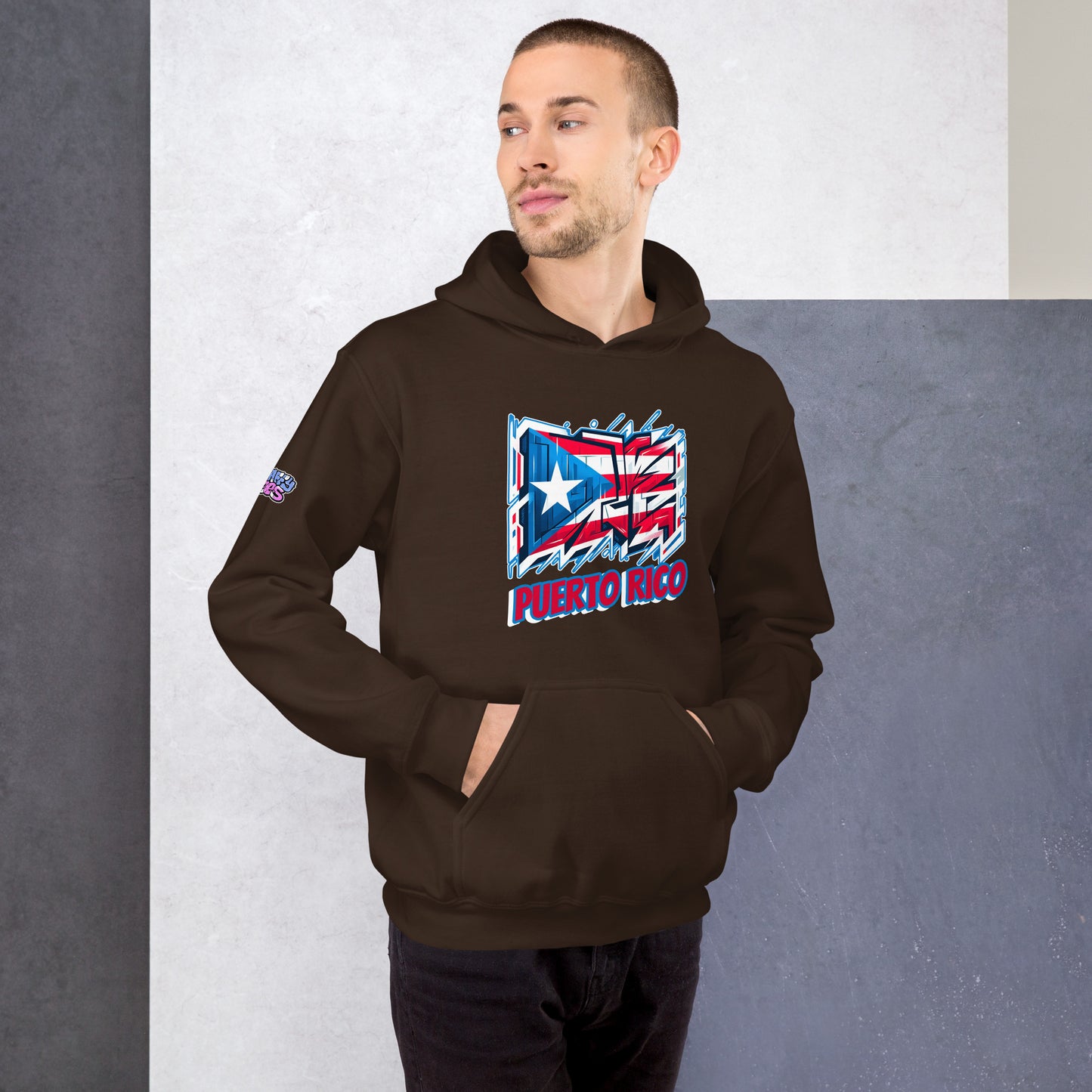 Graffytees Puerto Rico Graffiti flag Unisex Hoodie