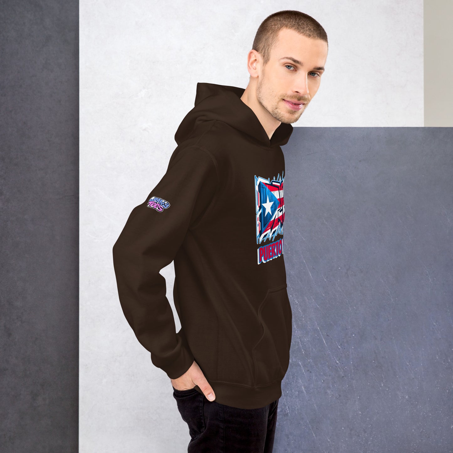 Graffytees Puerto Rico Graffiti flag Unisex Hoodie