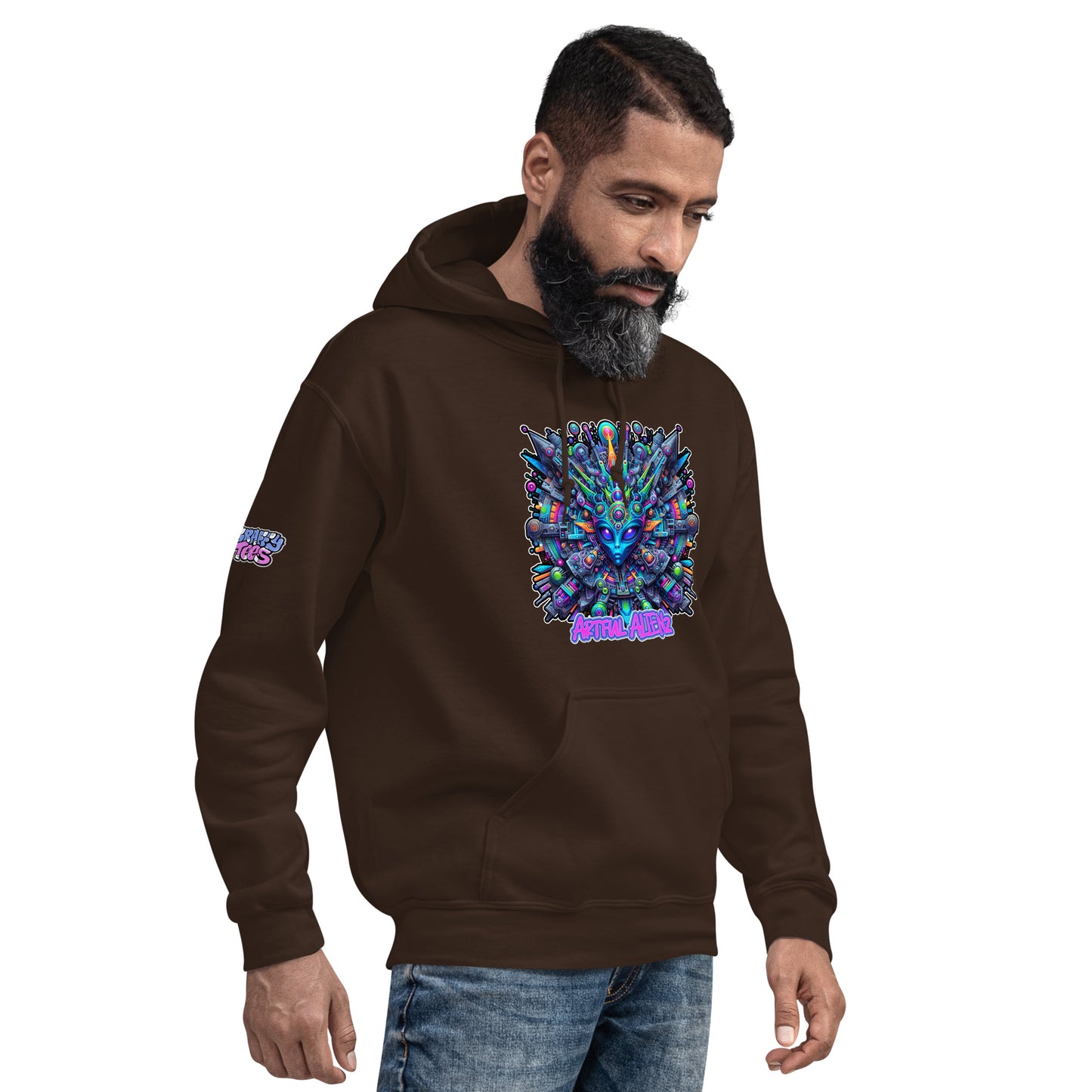 Graffiti Artful Alienz Purp Unisex Hoodie