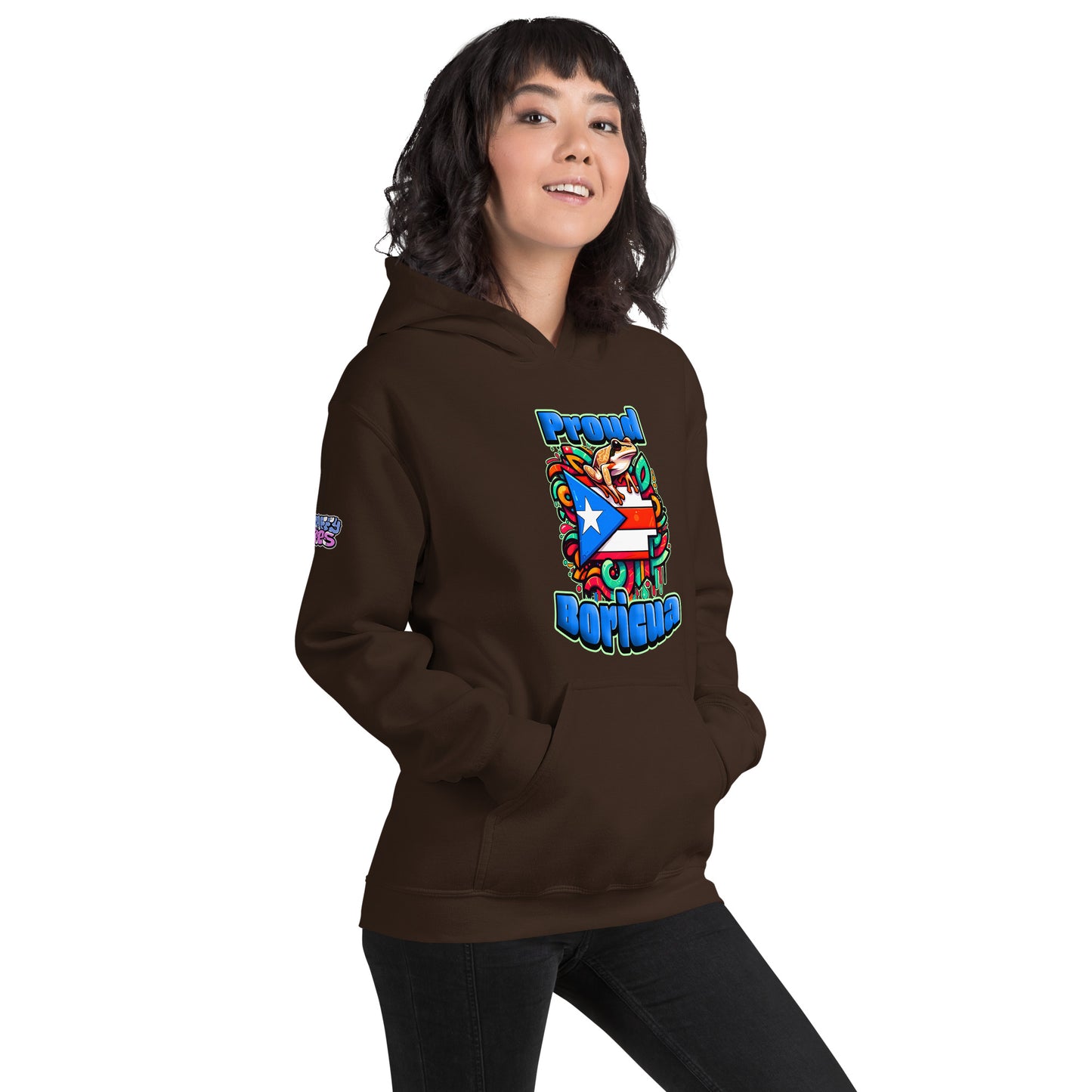 Graffytees Proud Boricua Unisex Hoodie