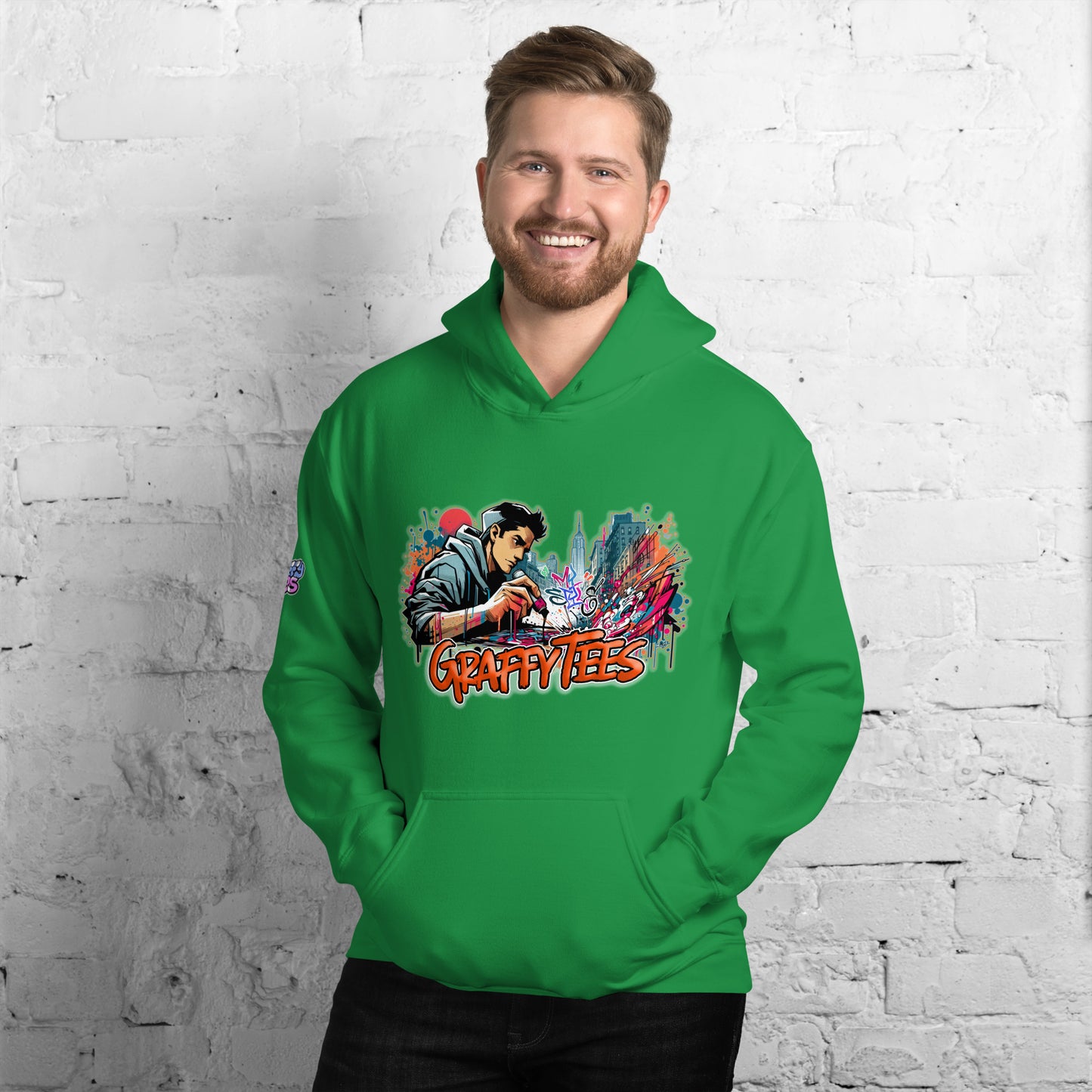 Graffytees Writer vandal with Pilot MarkerUnisex Hoodie
