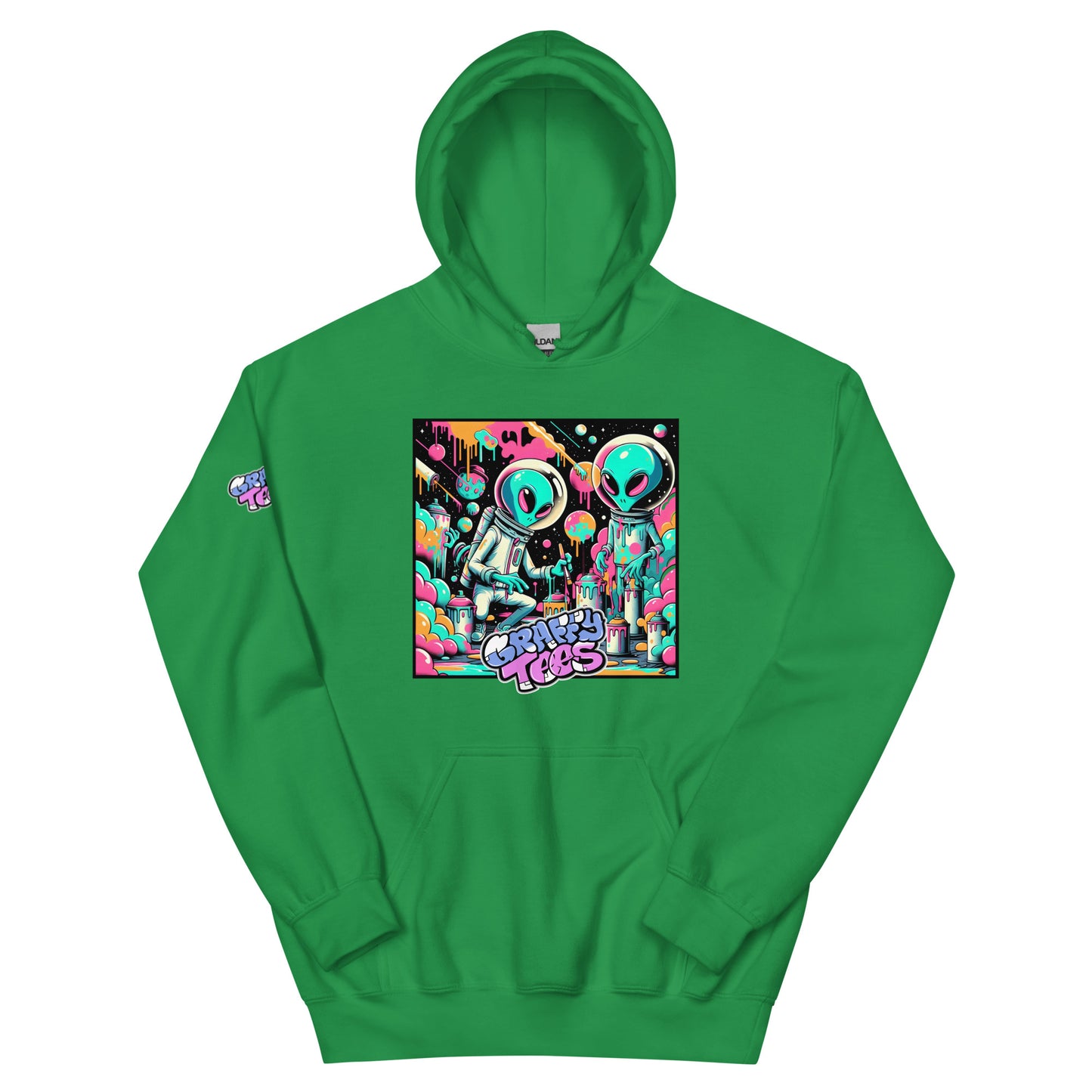 GraffyTees Aliens Painting Unisex Hoodie