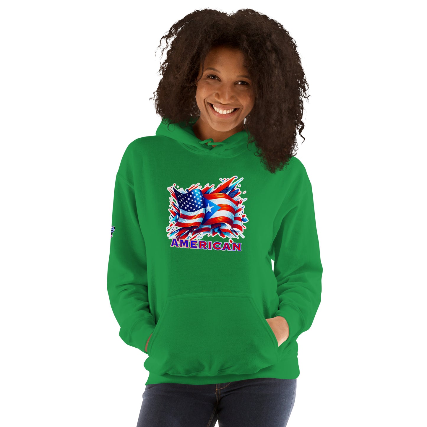 Graffytees AME-RICAN graffiti flags US-PR Unisex Hoodie