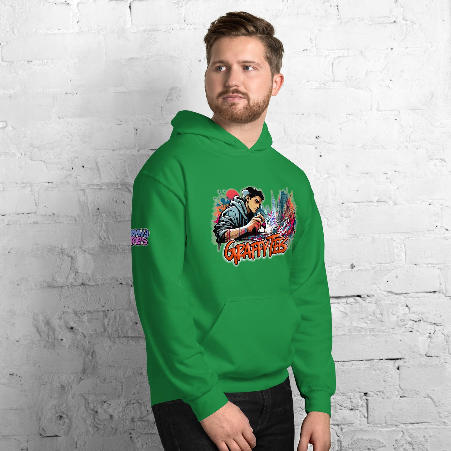 Graffytees Writer vandal with Pilot MarkerUnisex Hoodie