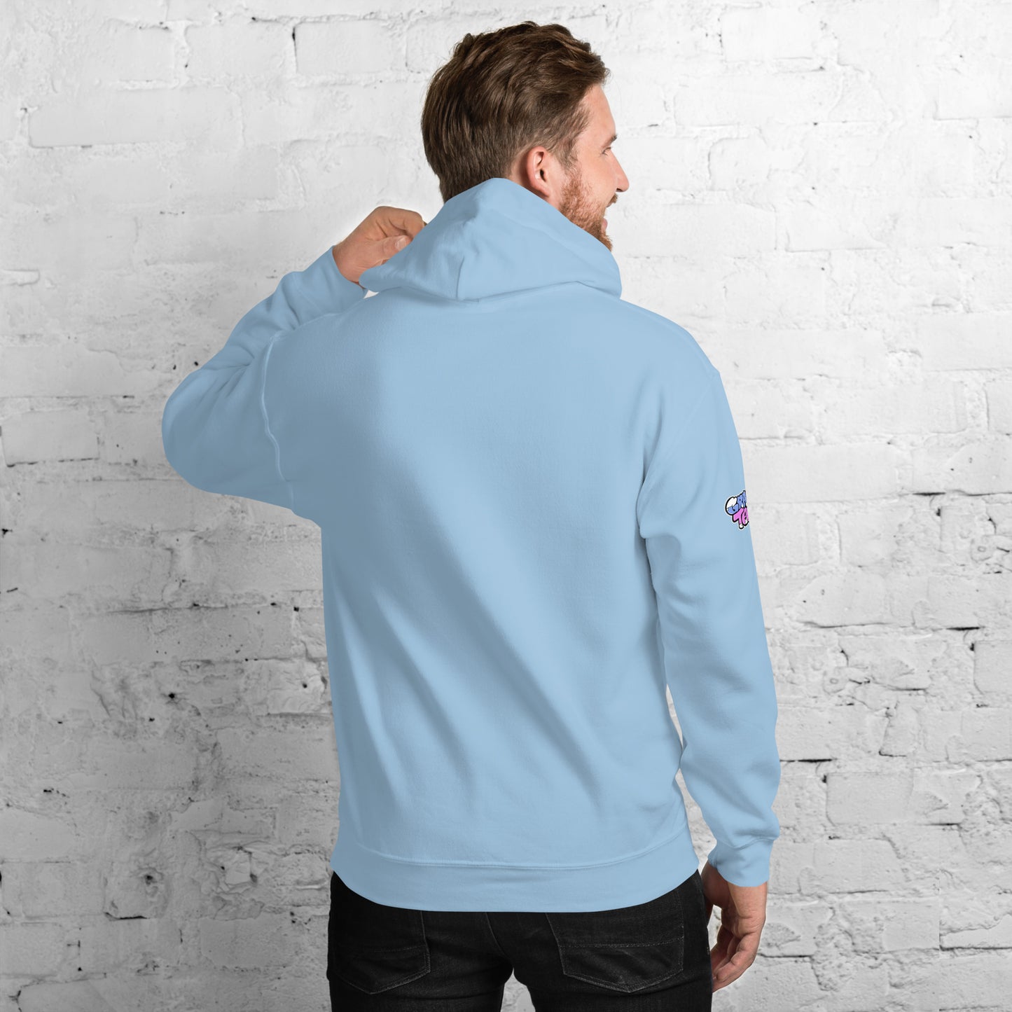 GraffyTees Colorful dripping Skull Unisex Hoodie