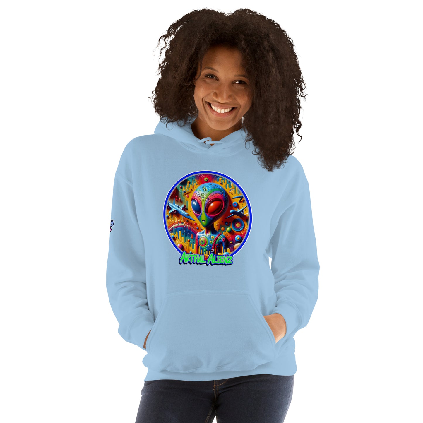 Graffiti Artful Alienz Unisex Hoodie