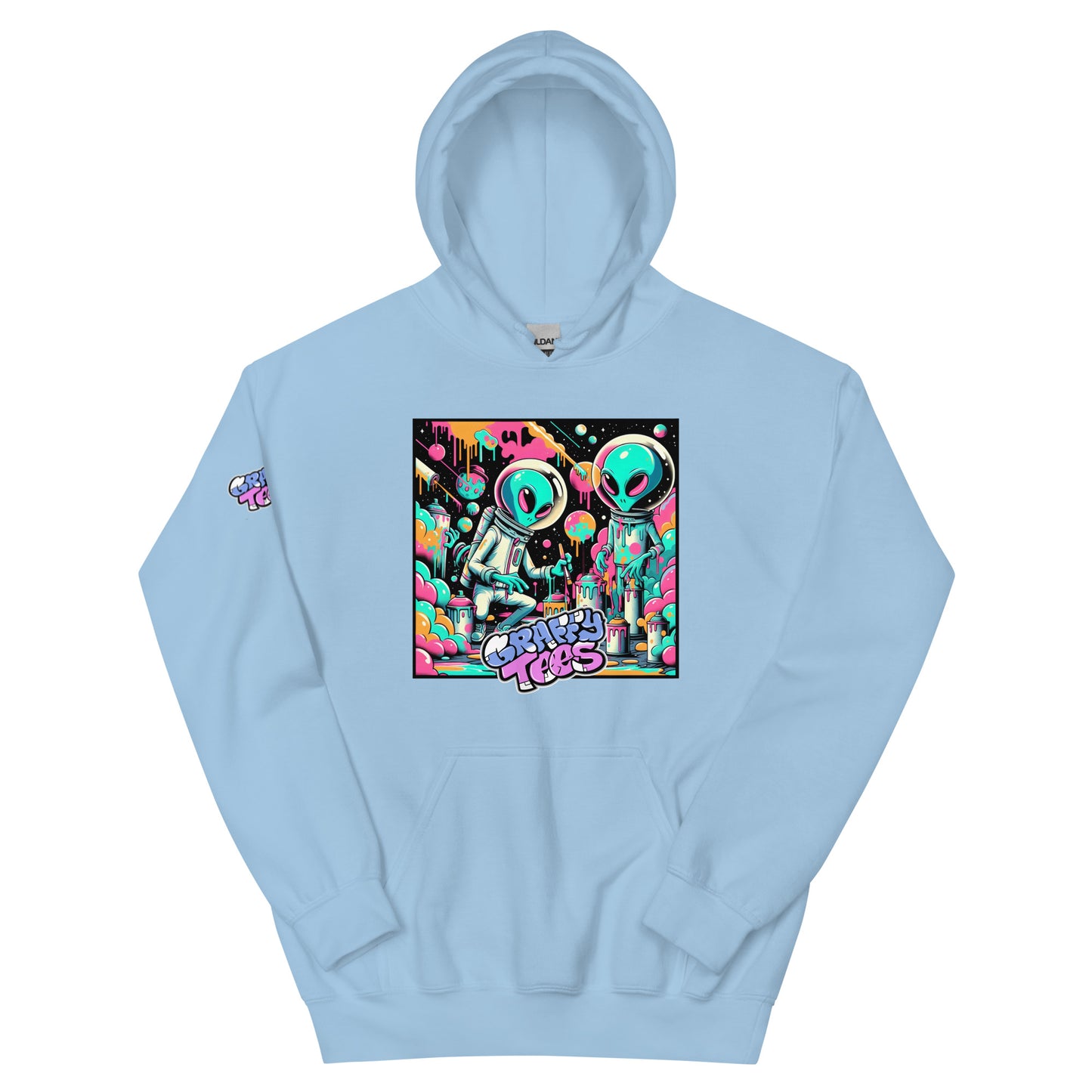 GraffyTees Aliens Painting Unisex Hoodie