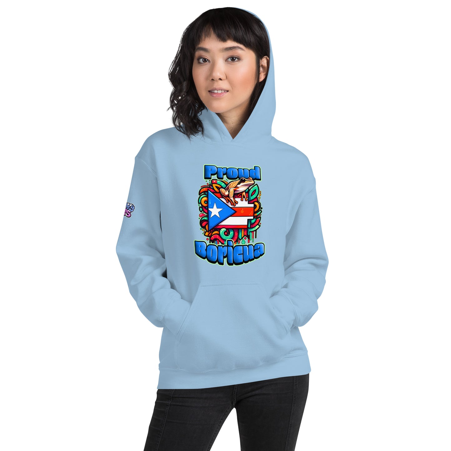 Graffytees Proud Boricua Unisex Hoodie
