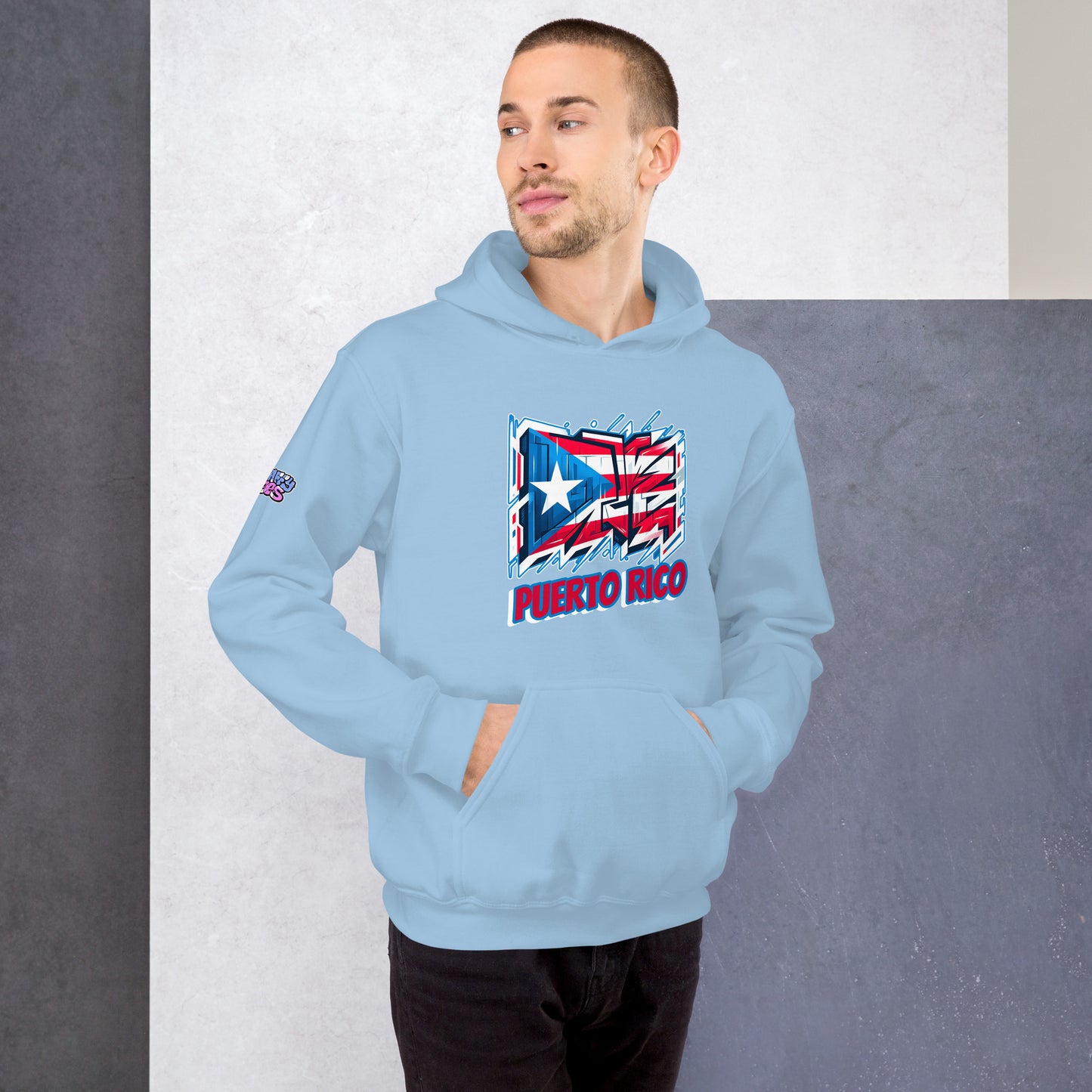 Graffytees Puerto Rico Graffiti flag Unisex Hoodie