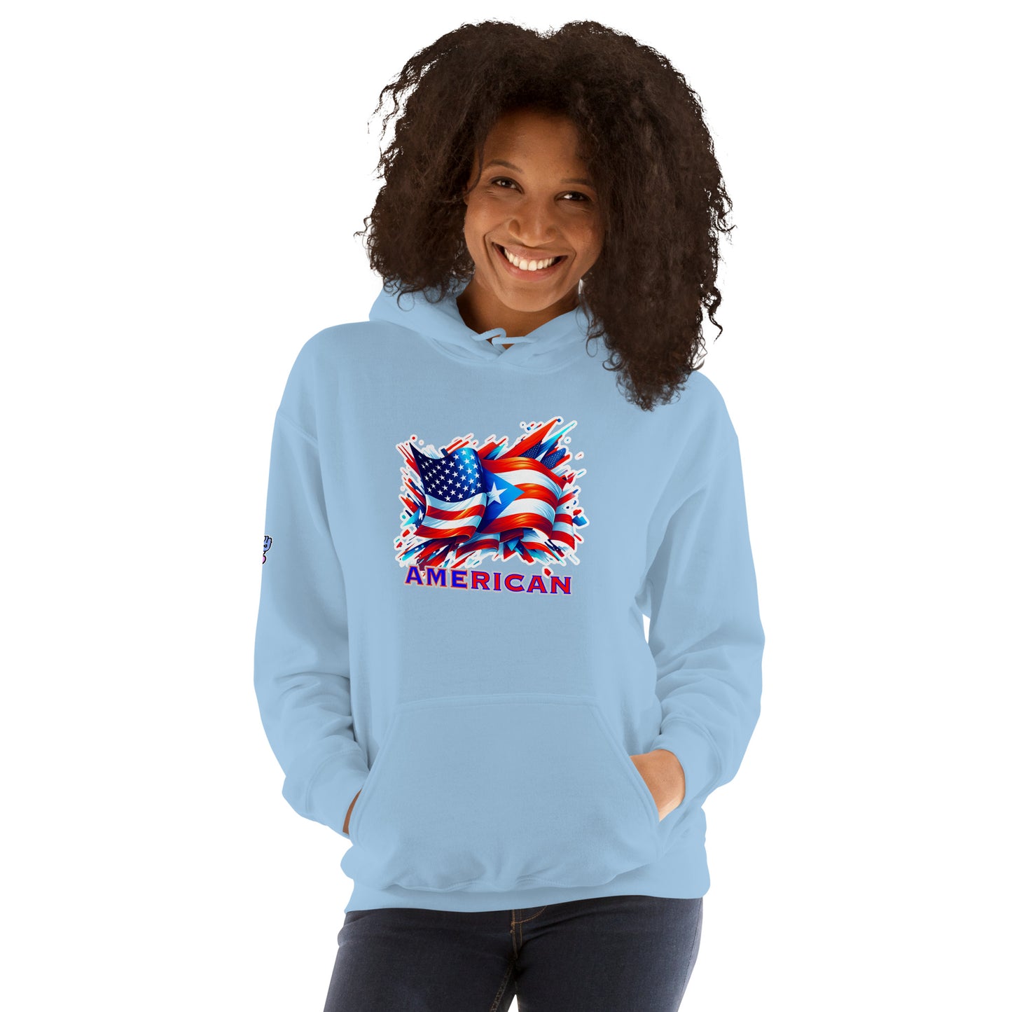Graffytees AME-RICAN graffiti flags US-PR Unisex Hoodie