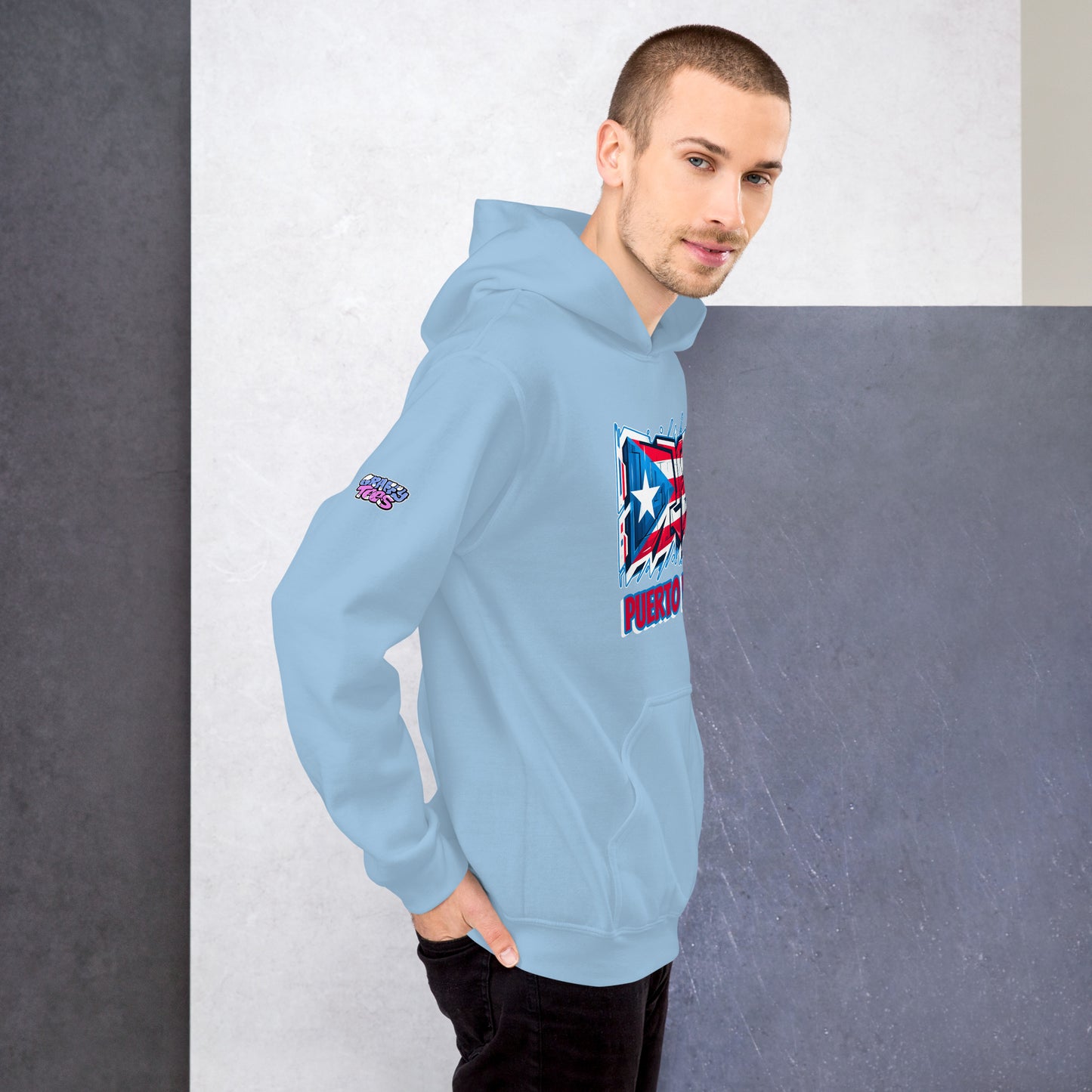 Graffytees Puerto Rico Graffiti flag Unisex Hoodie