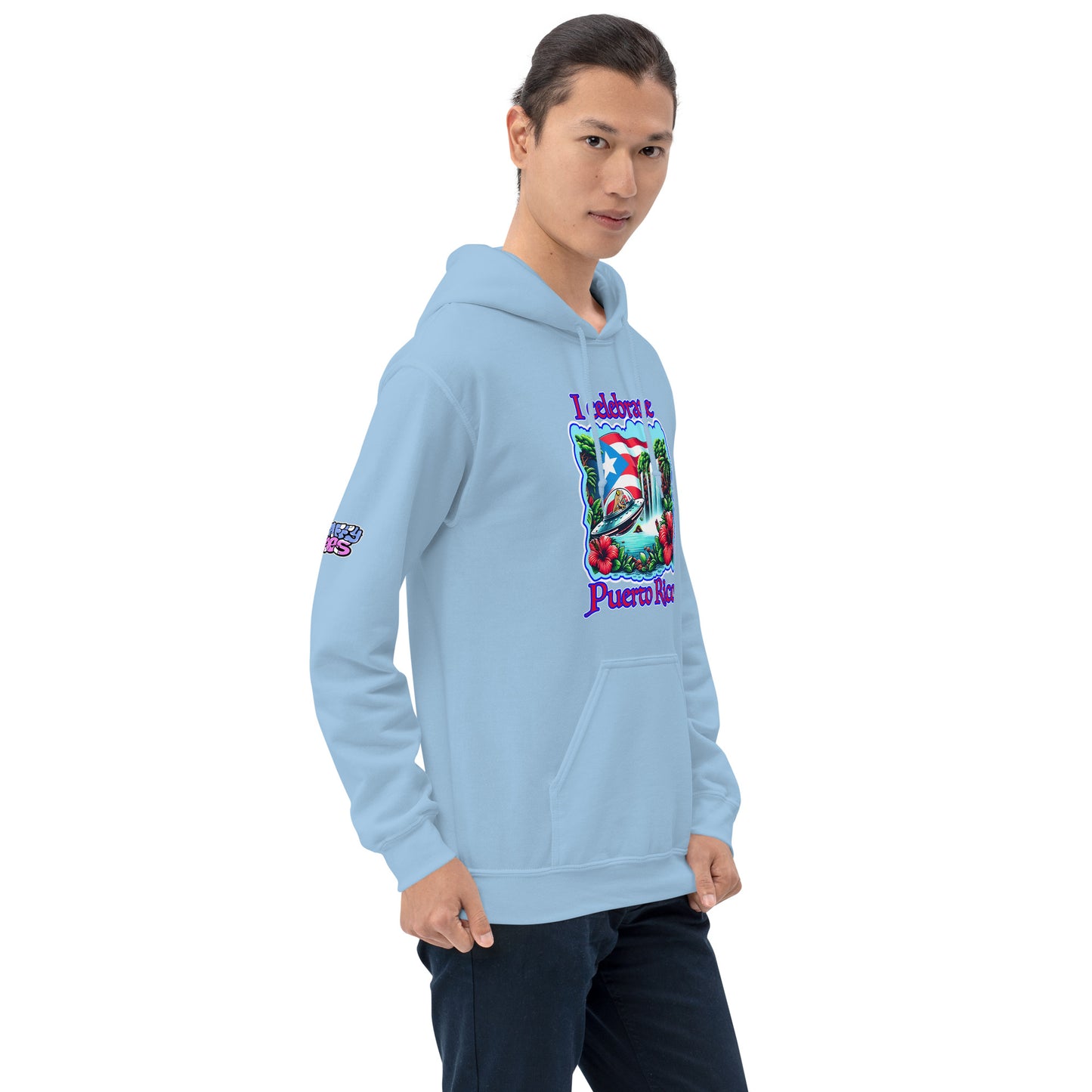 Graffytees I Celebrate Puerto Rico Unisex Hoodie
