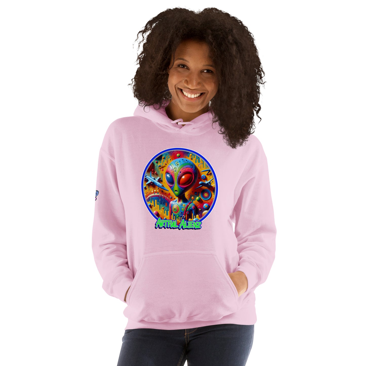 Graffiti Artful Alienz Unisex Hoodie