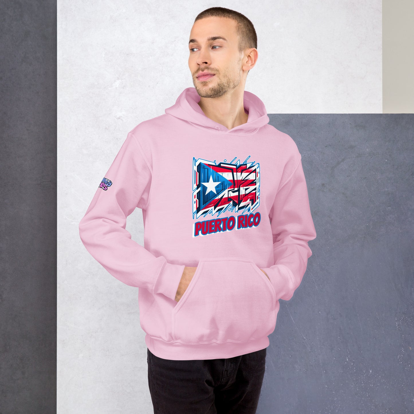 Graffytees Puerto Rico Graffiti flag Unisex Hoodie