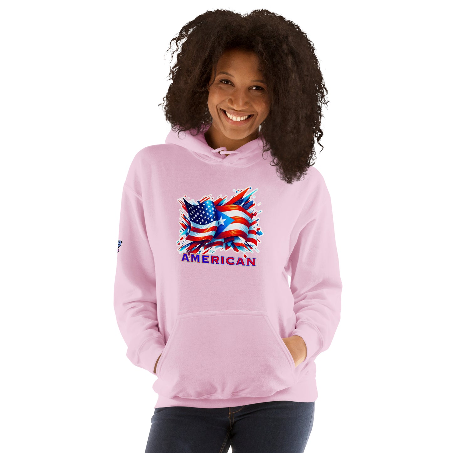 Graffytees AME-RICAN graffiti flags US-PR Unisex Hoodie