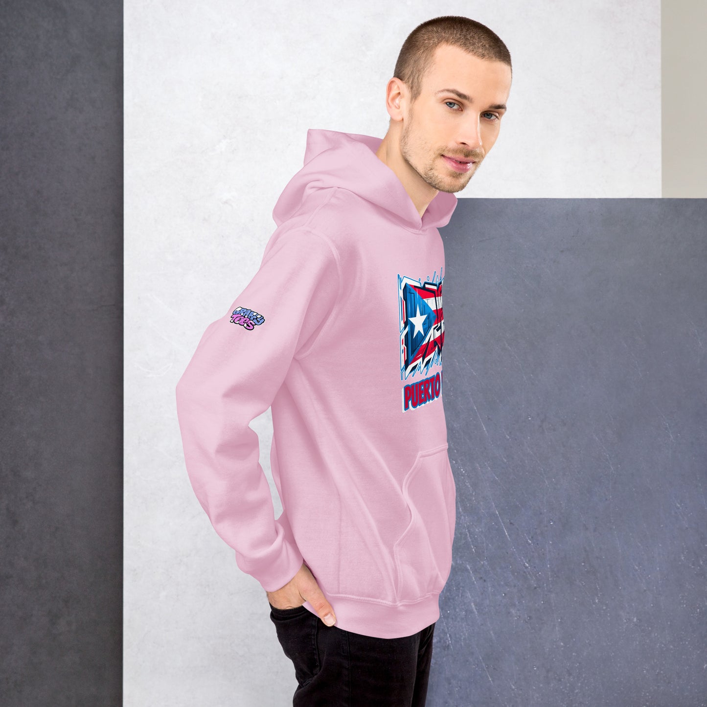 Graffytees Puerto Rico Graffiti flag Unisex Hoodie